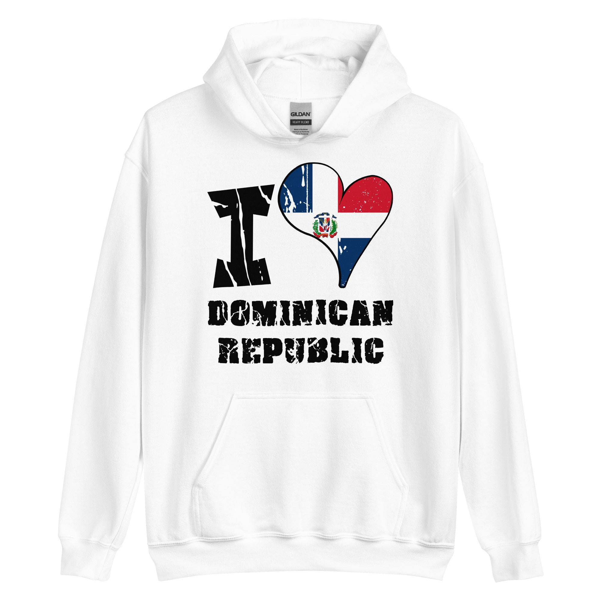 Unisex Hoodie - I Love Dominican Republic