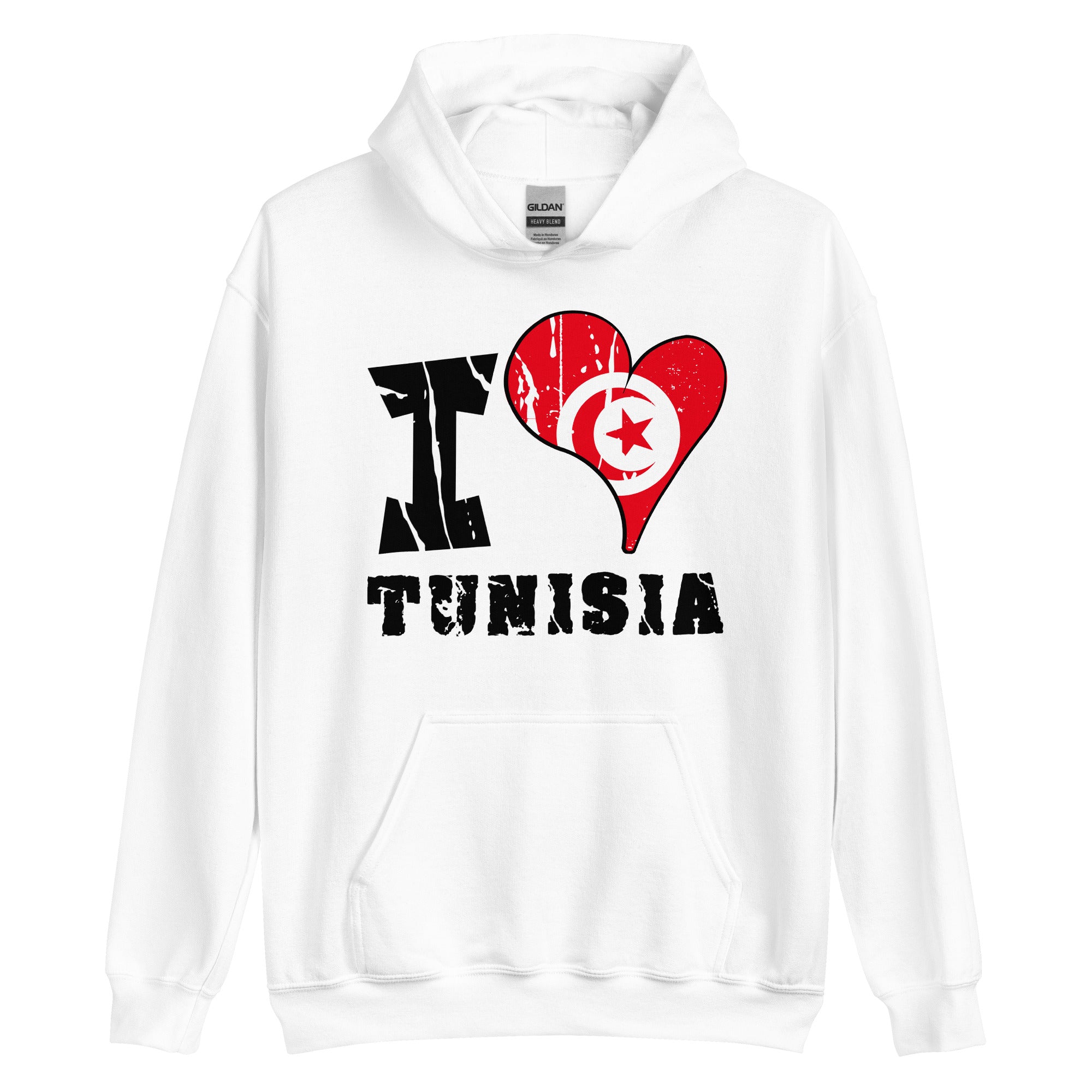 Unisex Hoodie - I Love Tunisia