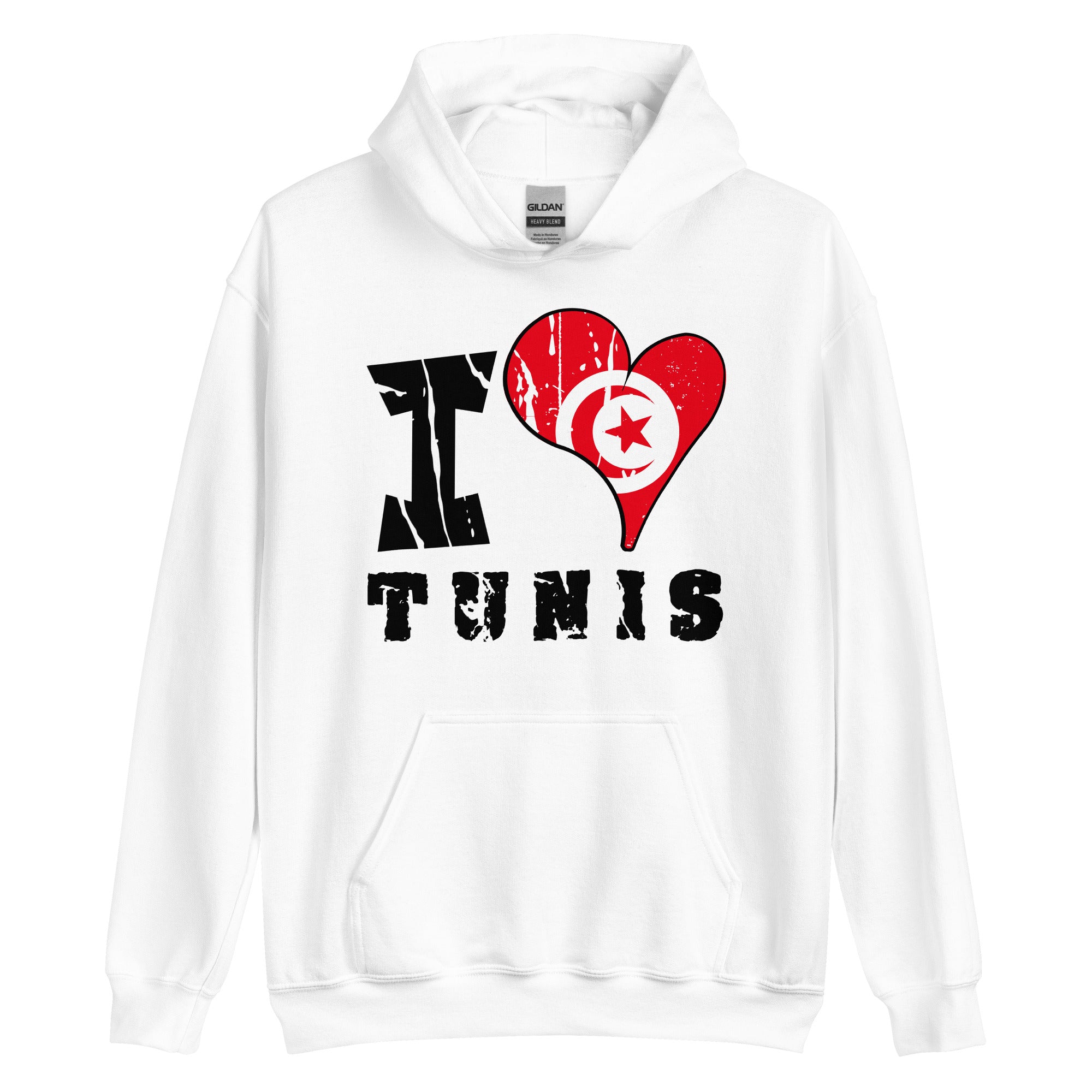 Unisex Hoodie - I Love Tunis