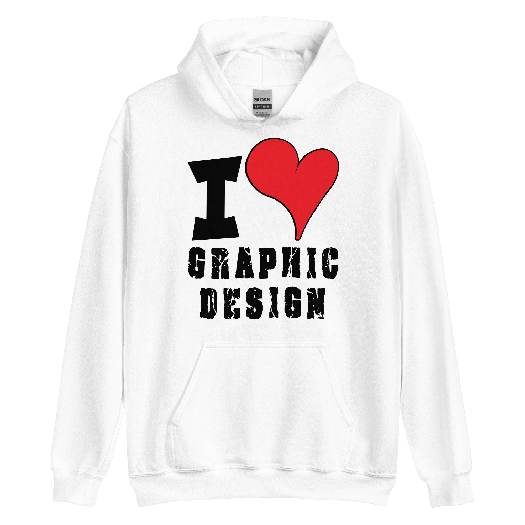 Unisex Hoodie - I Love Graphic Design