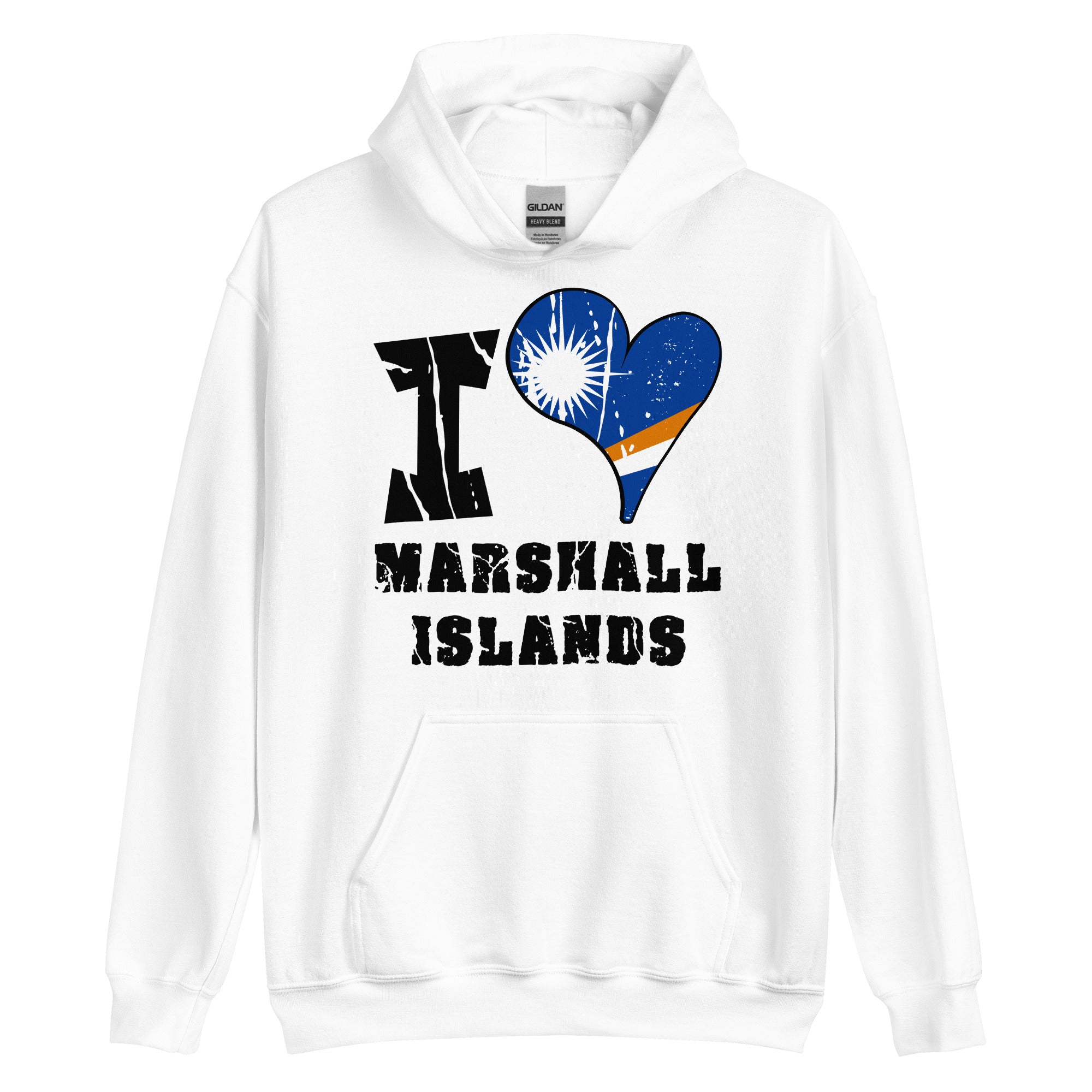 Unisex Hoodie - I Love Marshall Islands