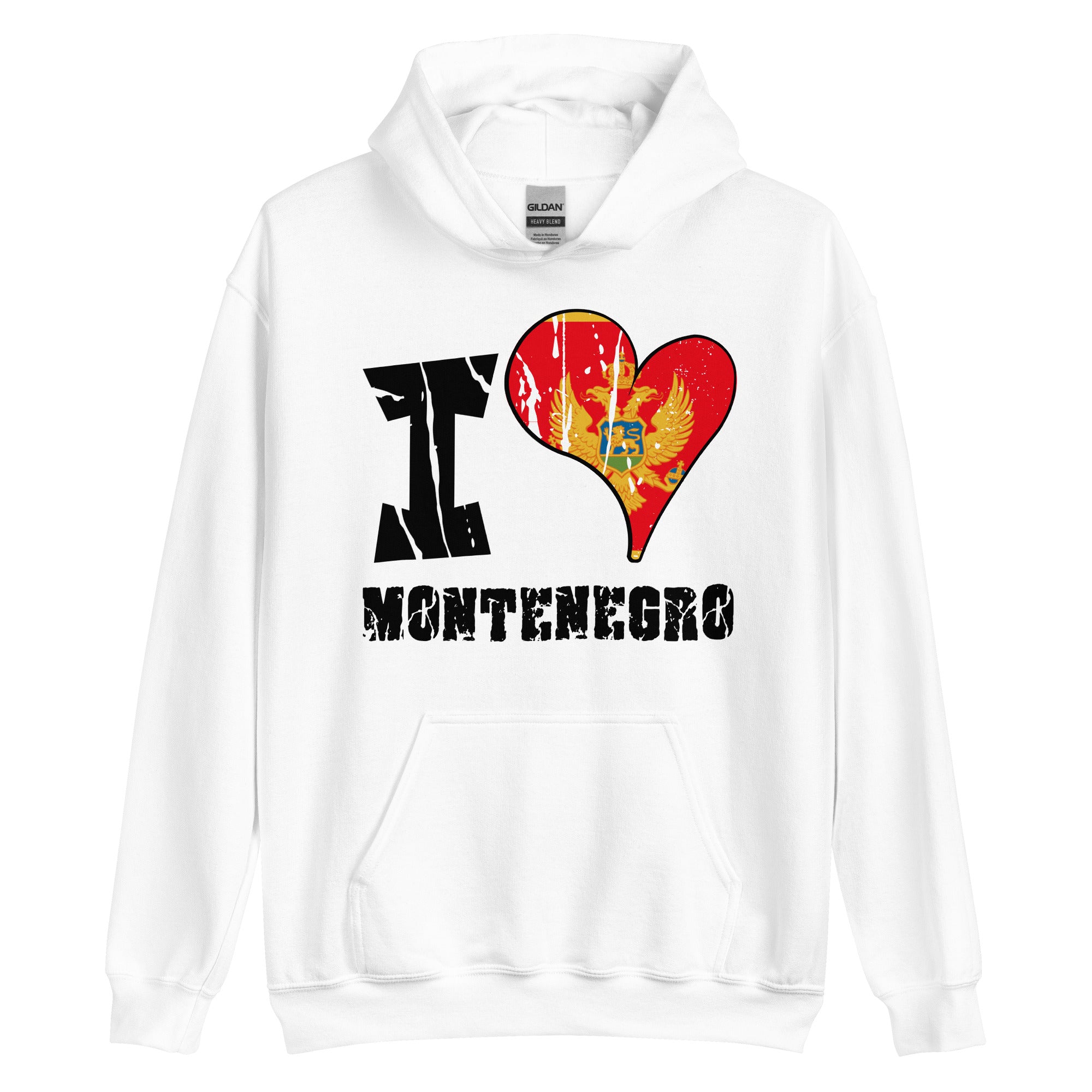 Unisex Hoodie - I Love Montenegro