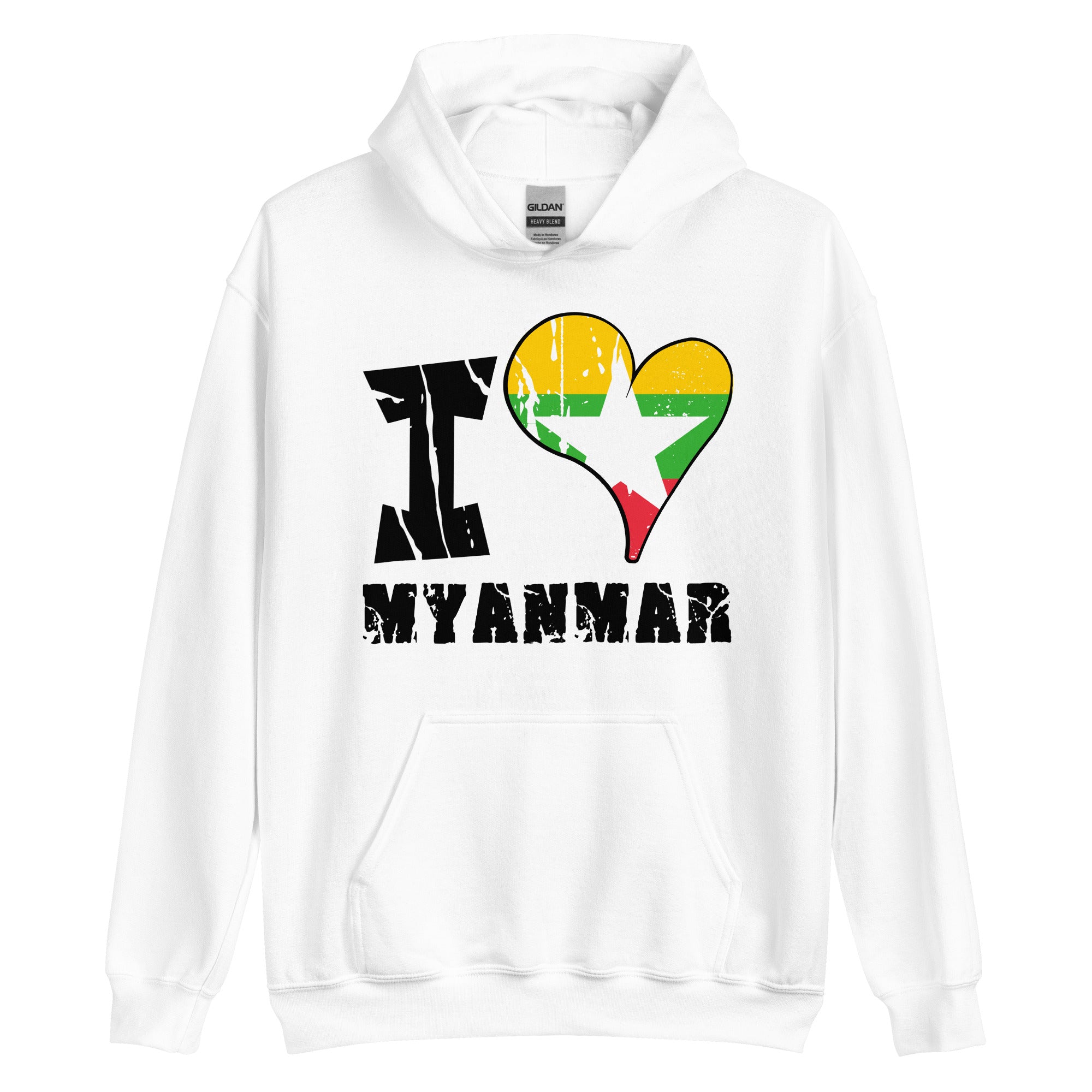 Unisex Hoodie - I Love Myanmar