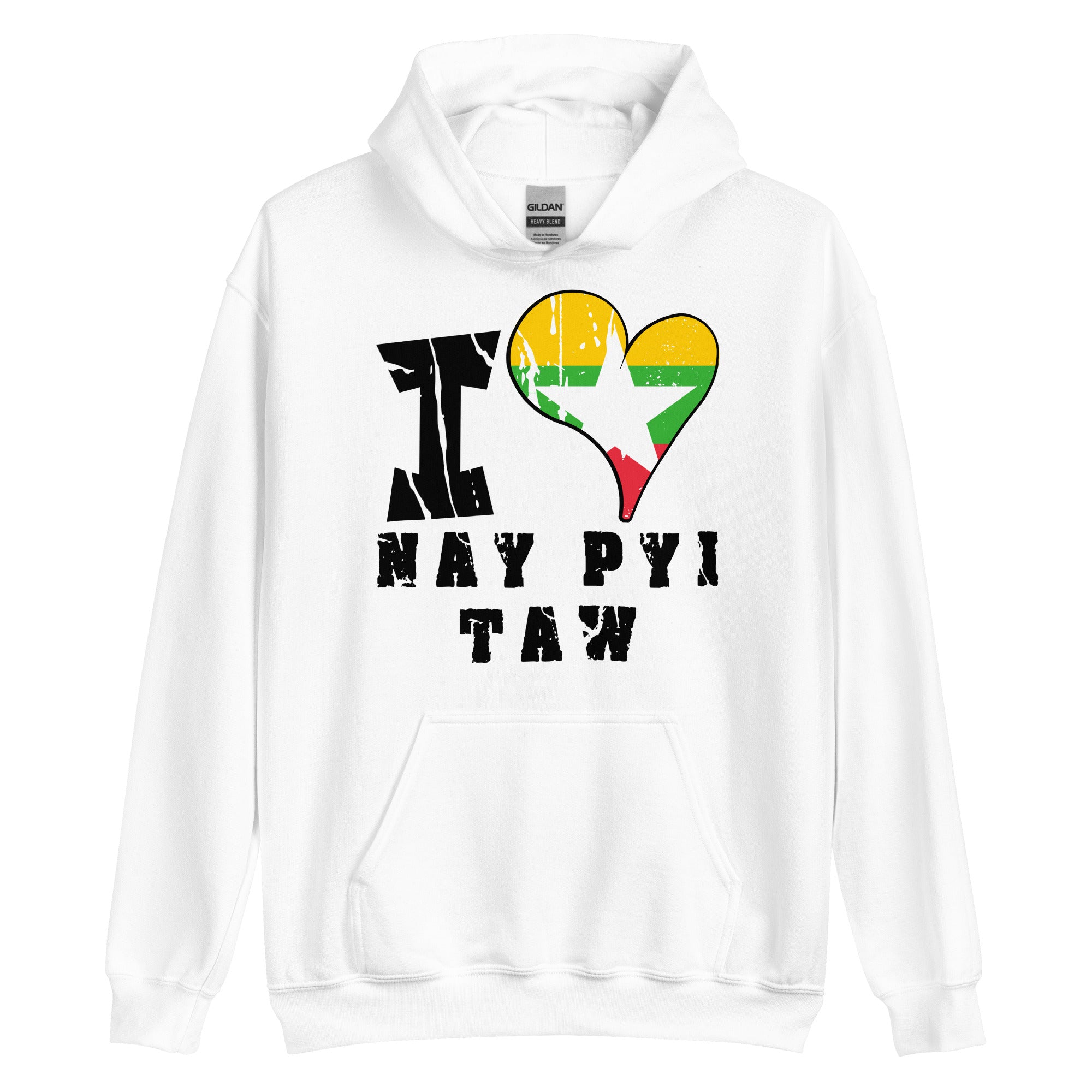 Unisex Hoodie - I Love Nay Pyi Taw