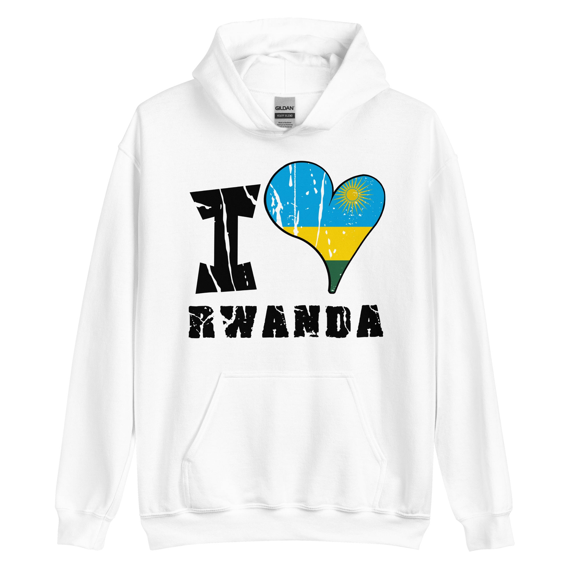 Unisex Hoodie - I Love Rwanda