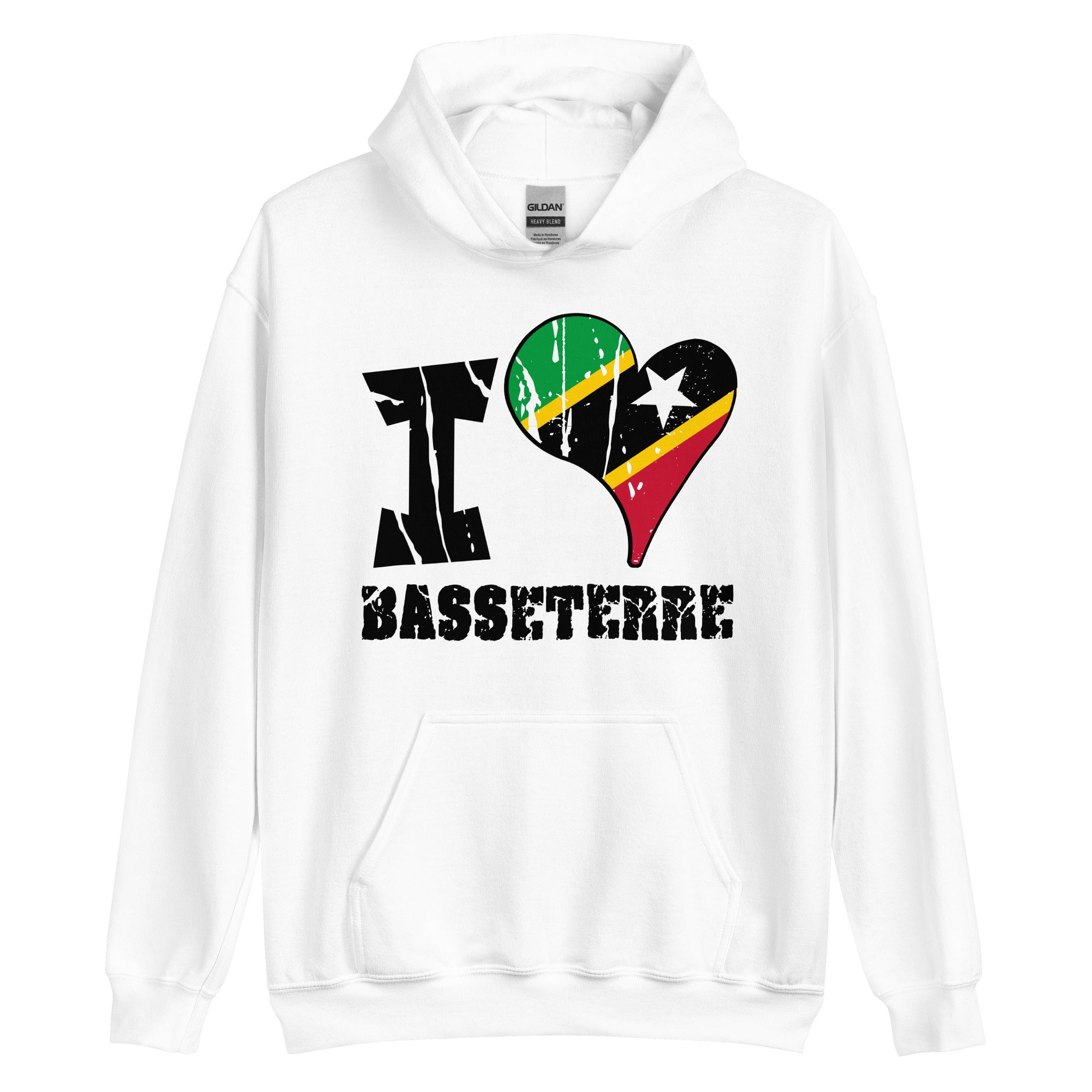 Unisex Hoodie - I Love Basseterre