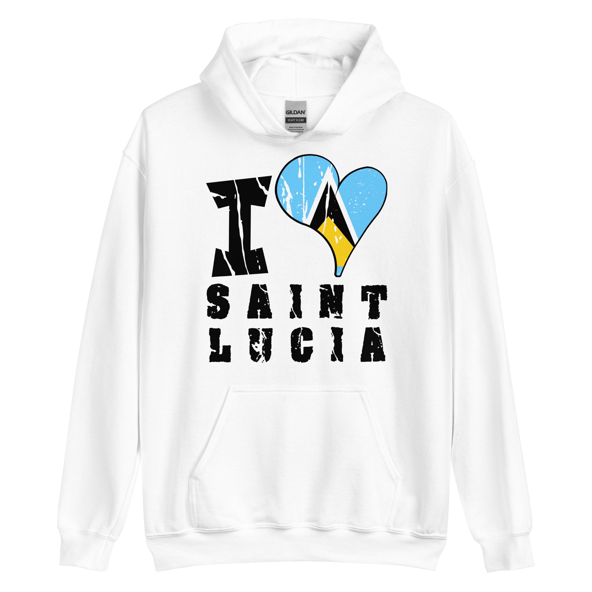 Unisex Hoodie - I Love  Saint Lucia