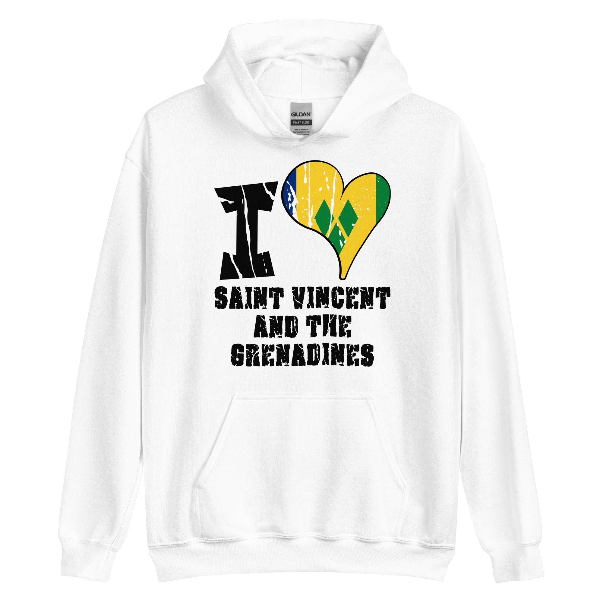 Unisex Hoodie - I Love Saint Vincent and the Grenadines