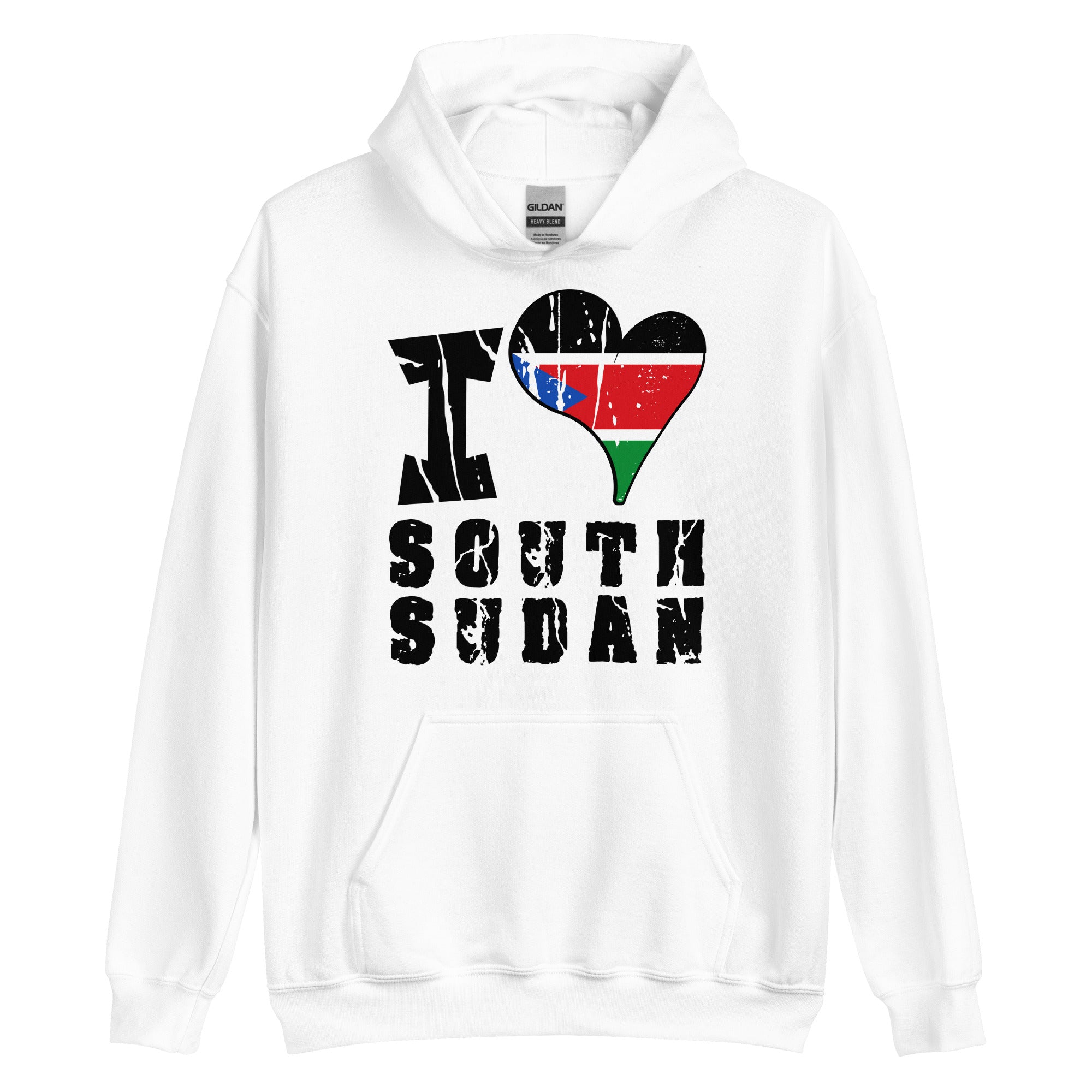 Unisex Hoodie - I Love South Sudan