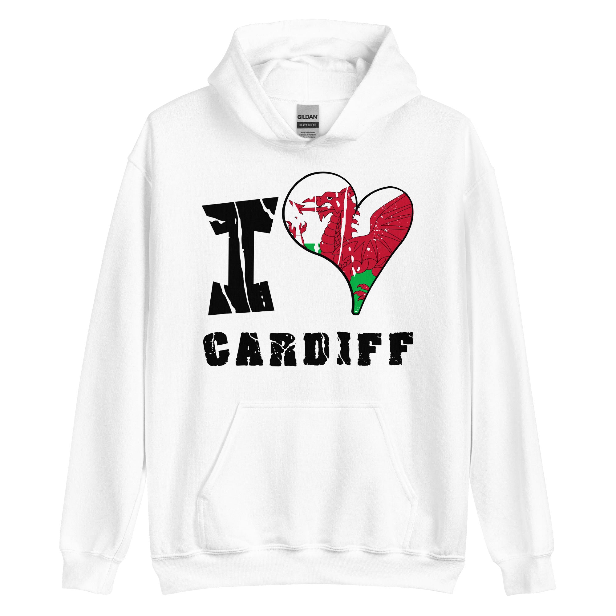 Unisex Hoodie - I Love Cardiff