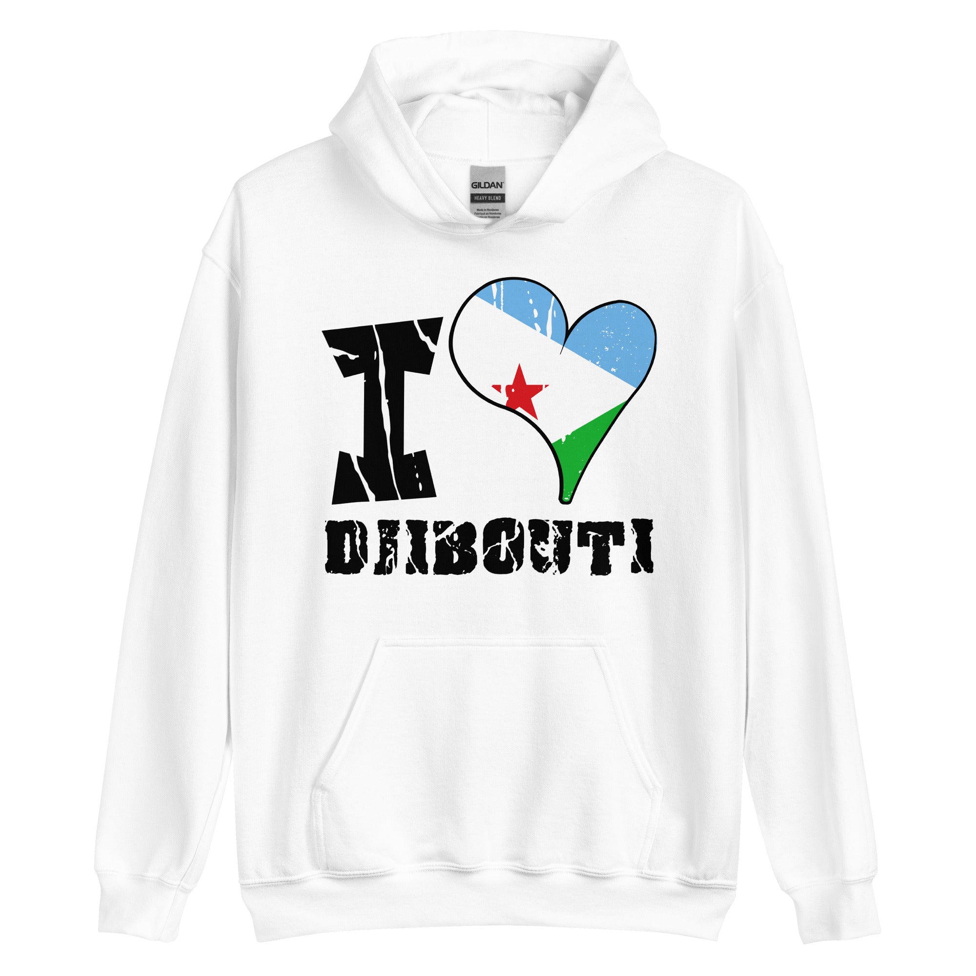 Unisex Hoodie - I Love Djibouti