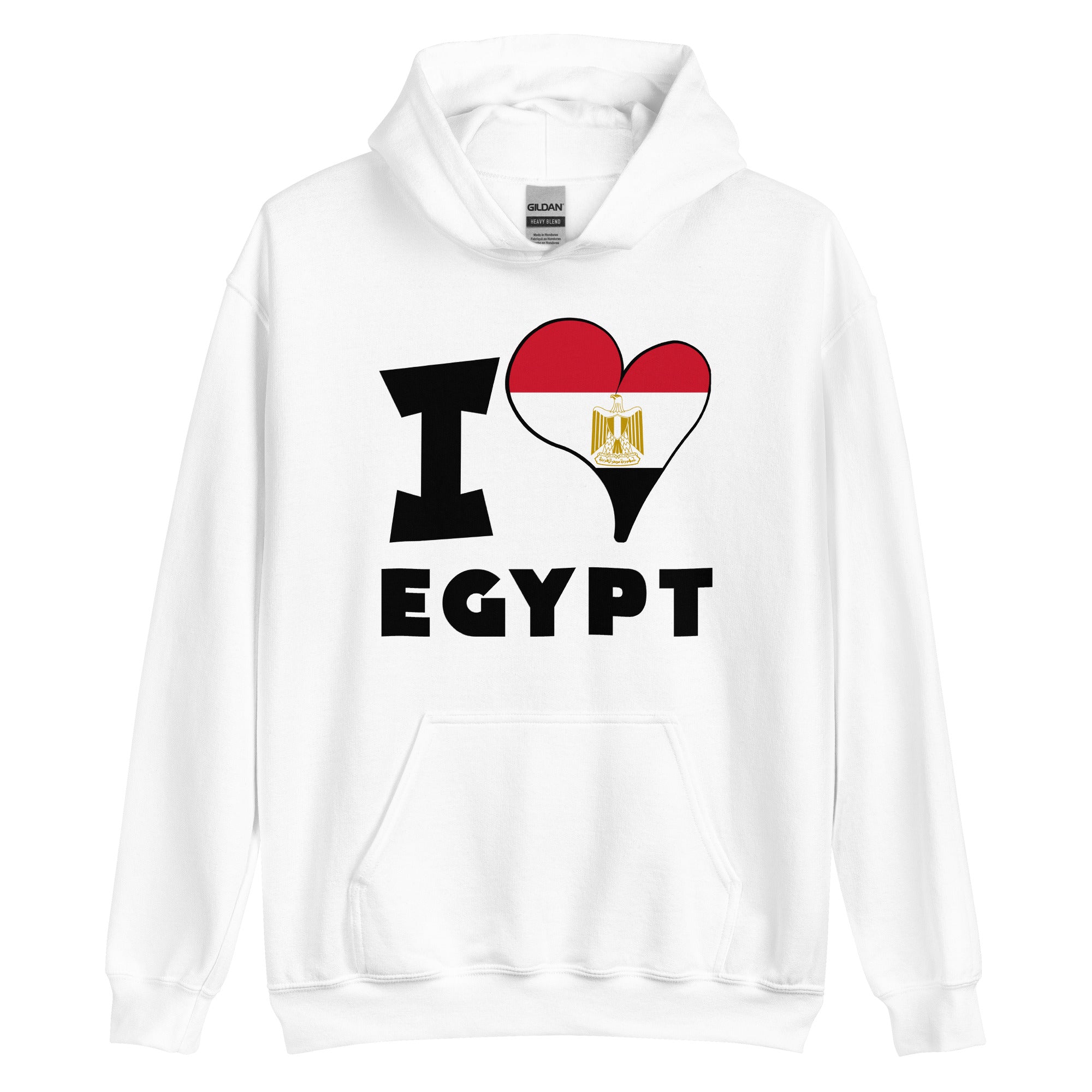 Unisex Hoodie - I Love Egypt Flag