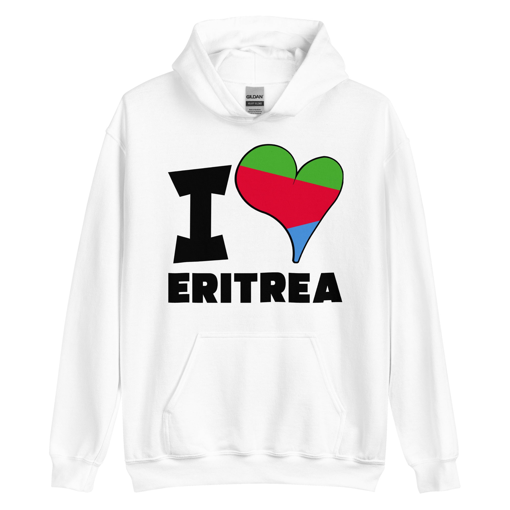 Unisex Hoodie - I Love Eritrea Flag