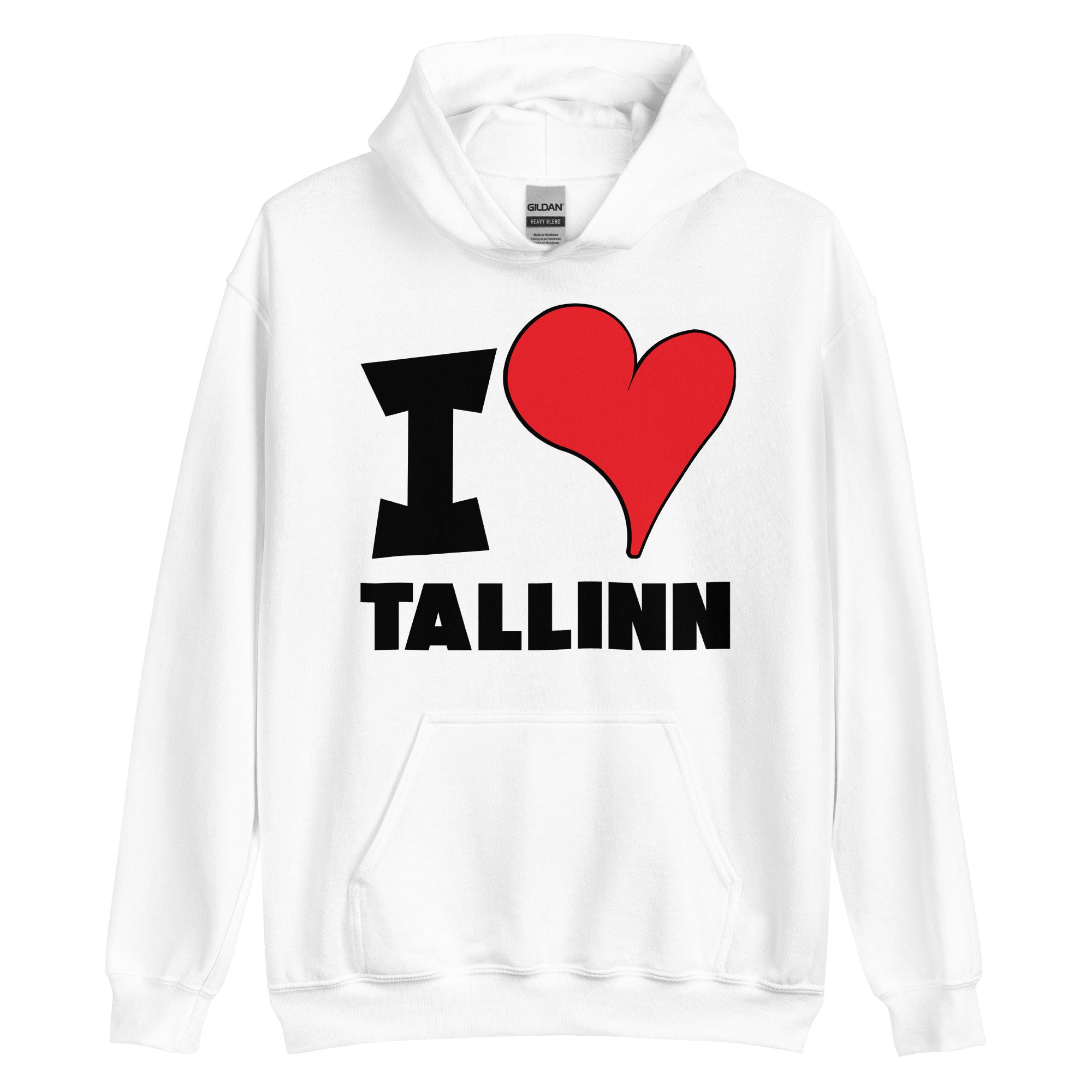 Unisex Hoodie - I Love Tallinn Red