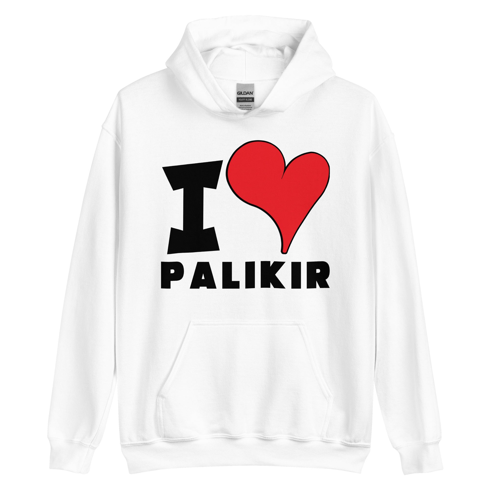 Unisex Hoodie - I Love Palikir Red