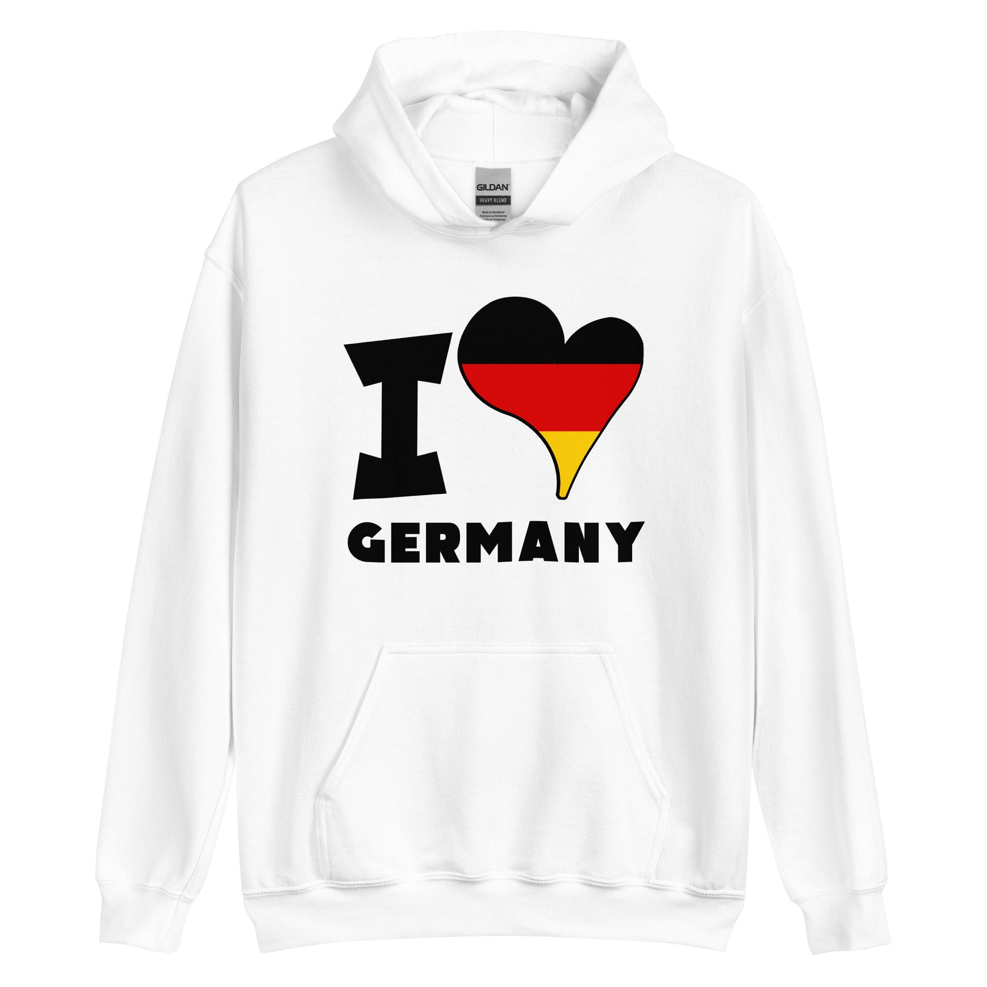 Unisex Hoodie - I Love Germany Flag