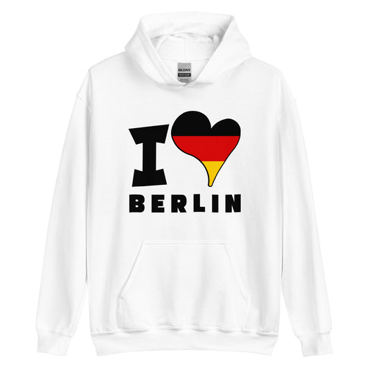 Unisex Hoodie - I Love Berlin Flag