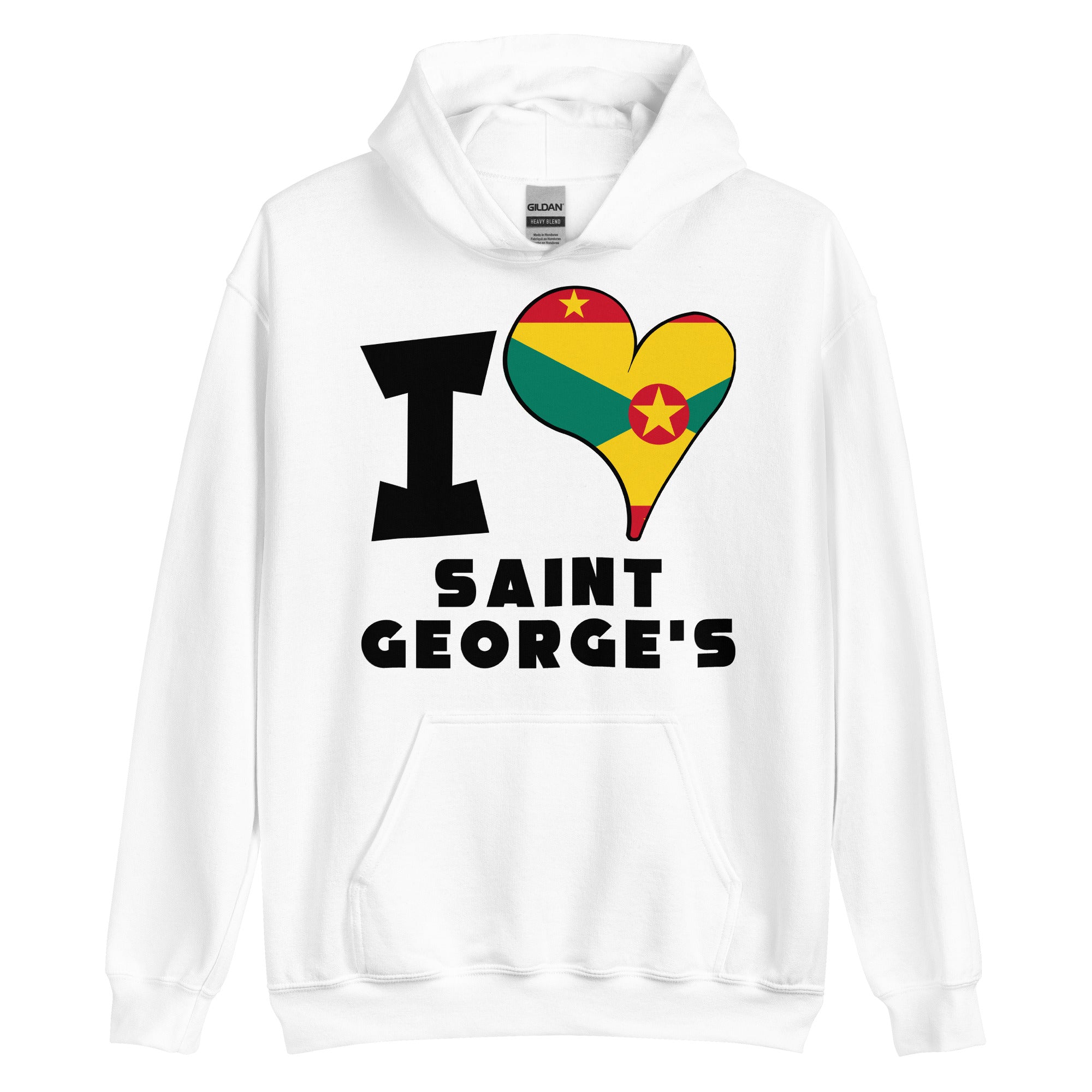 Unisex Hoodie - I Love Saint George's Flag