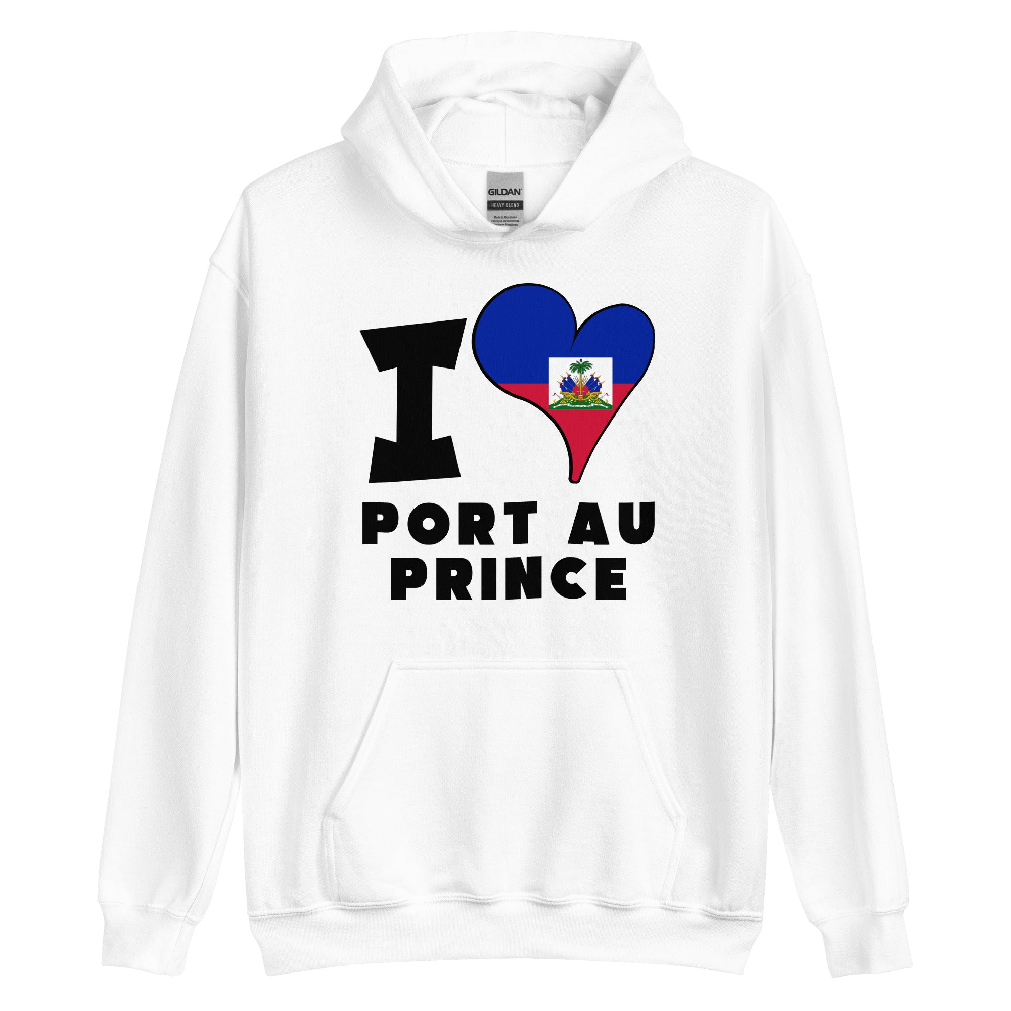 Unisex Hoodie - I Love Port-au-Prince Flag