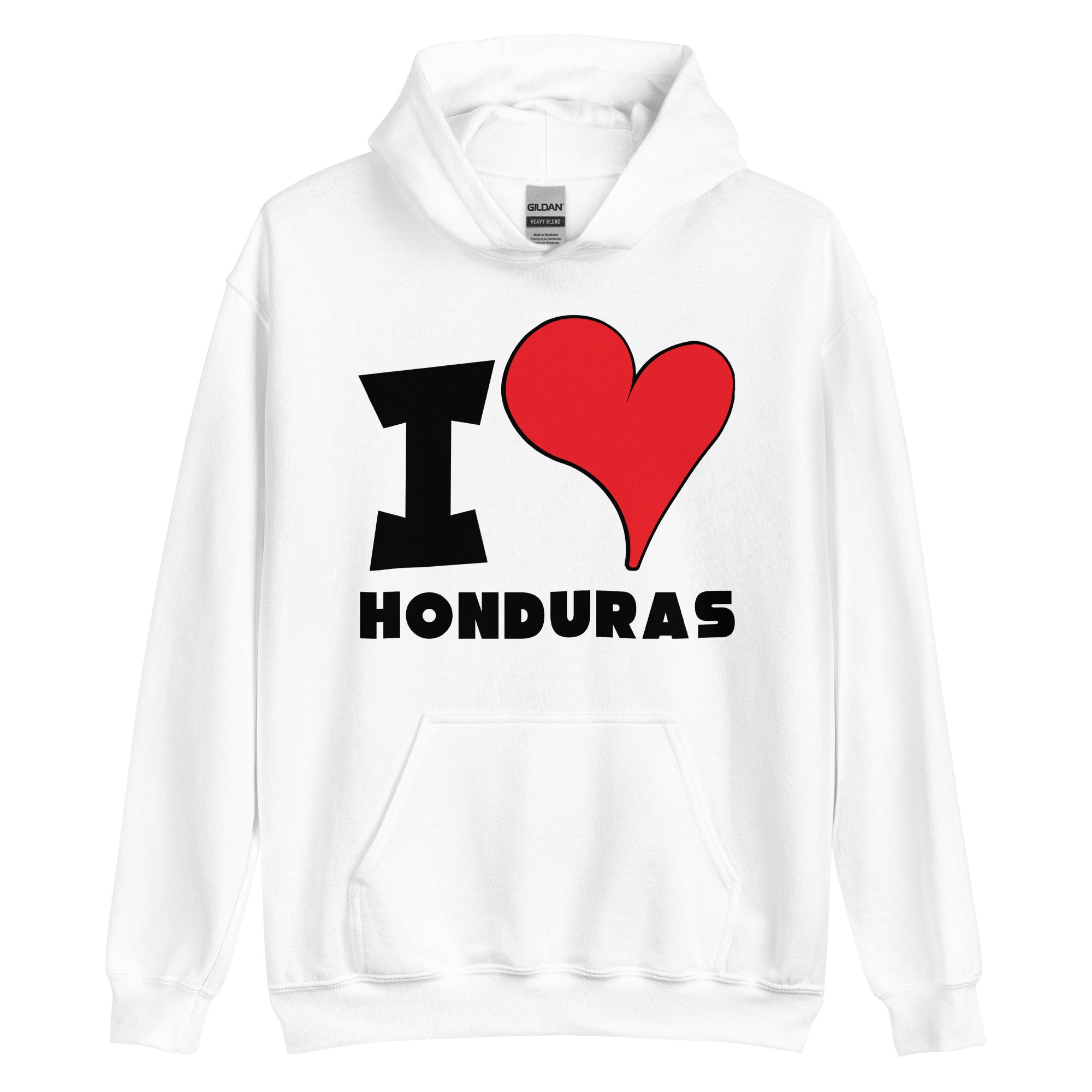 Unisex Hoodie - I Love Honduras Red