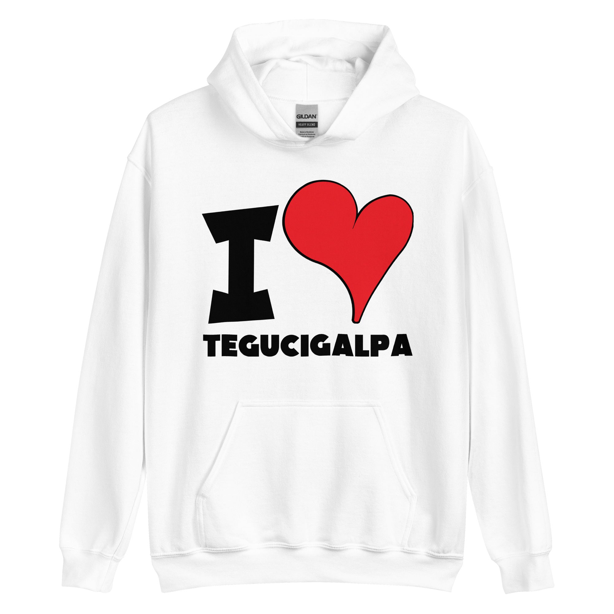 Unisex Hoodie - I Love Tegucigalpa Red