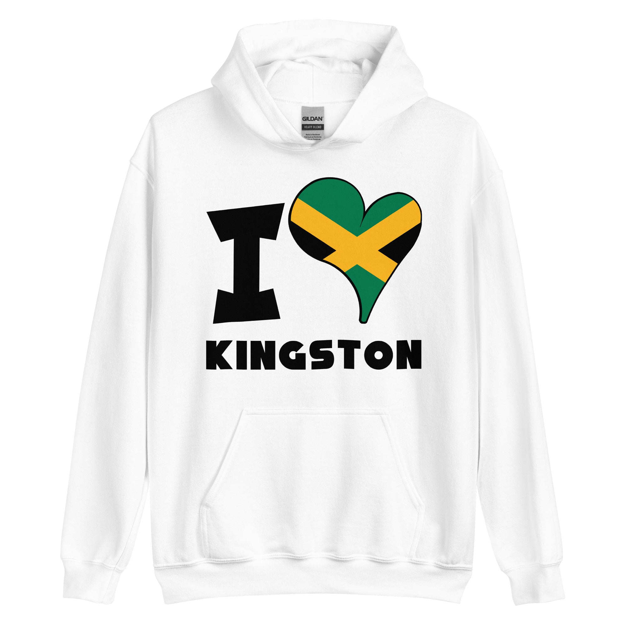 Unisex Hoodie - I Love Kingston Flag