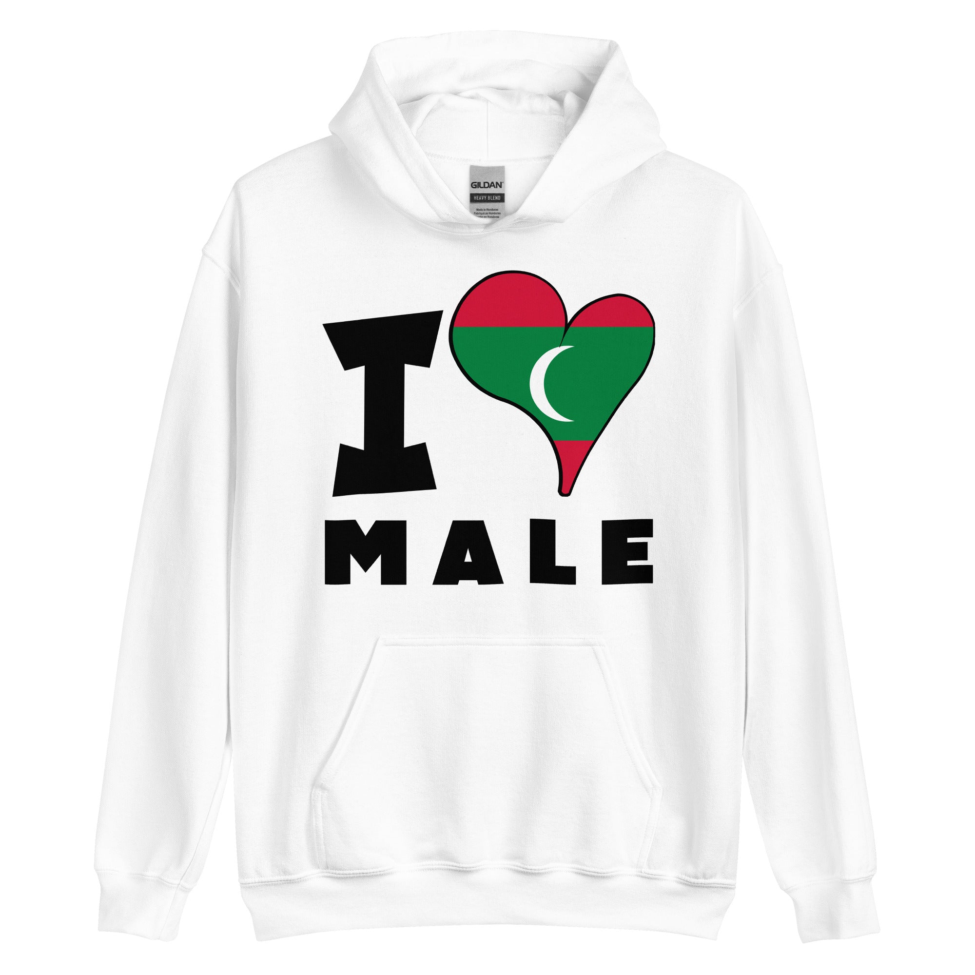 Unisex Hoodie - I Love Male Flag