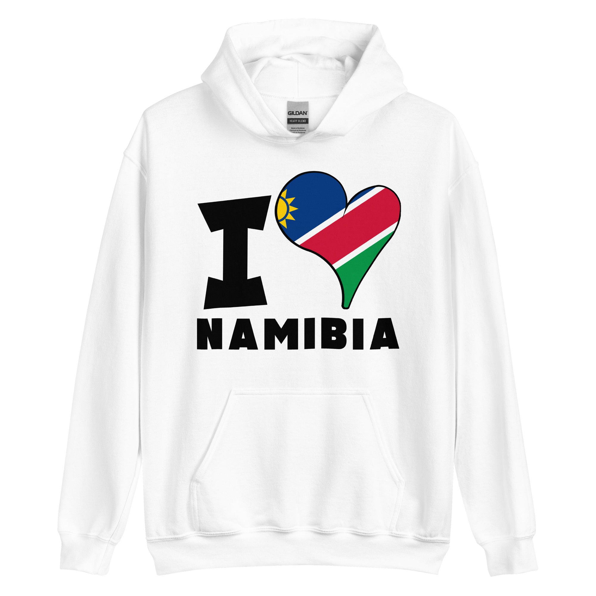 Unisex Hoodie - I Love Namibia Flag