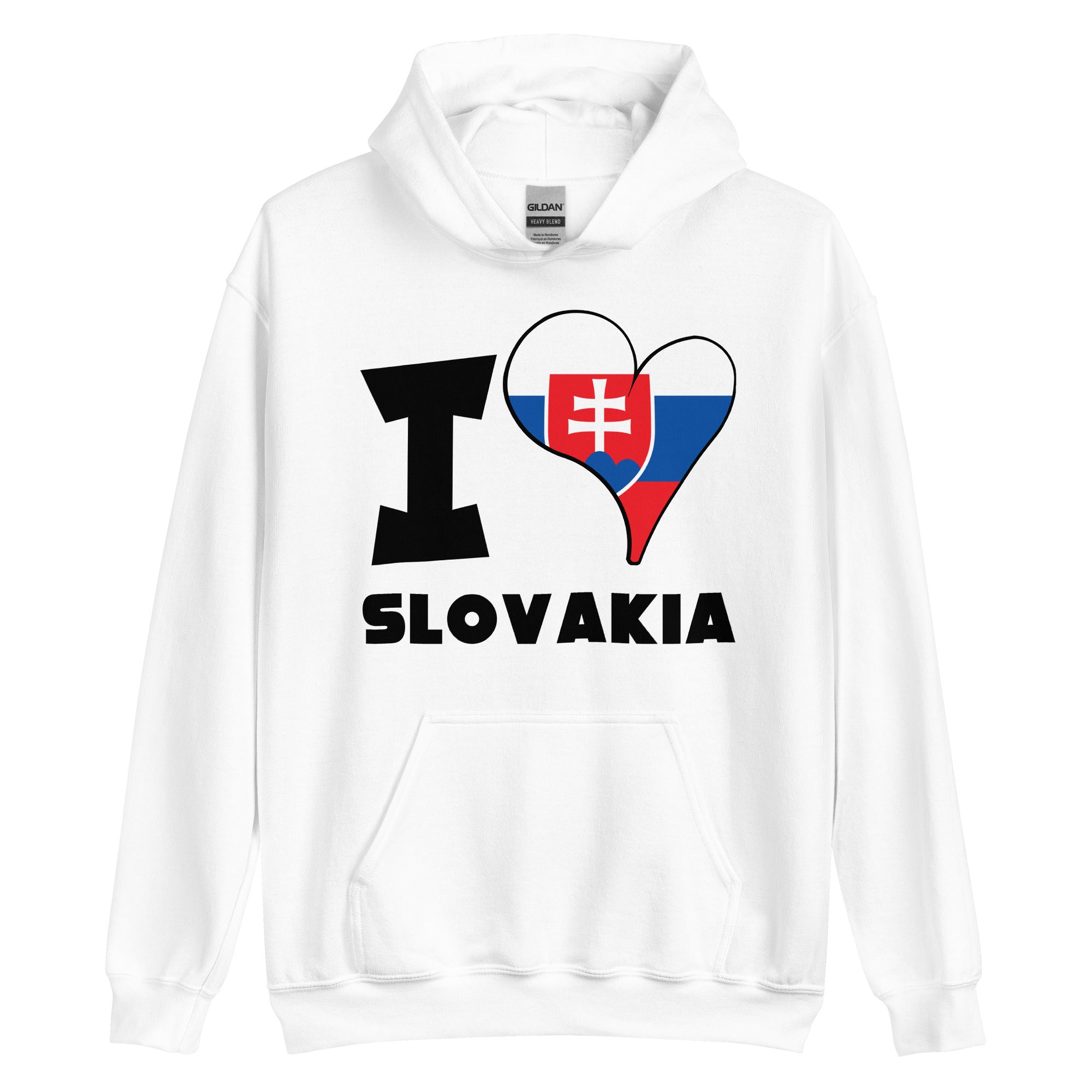 Unisex Hoodie - I Love Slovakia Flag