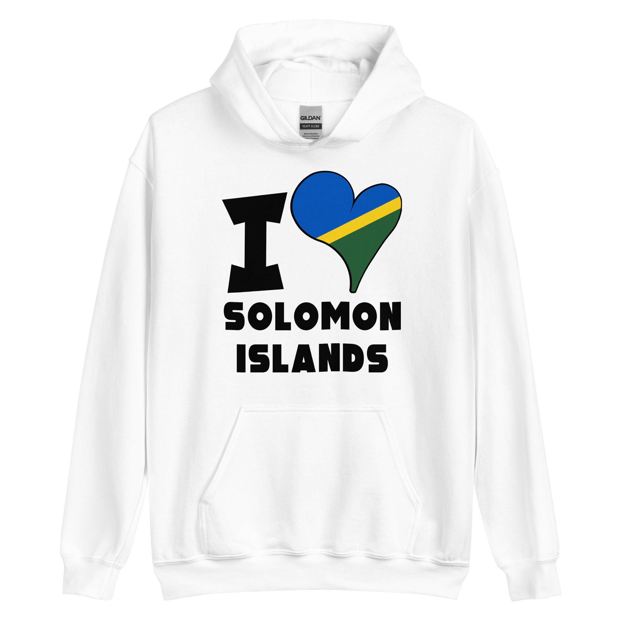 Unisex Hoodie - I Love Solomon islands Flag