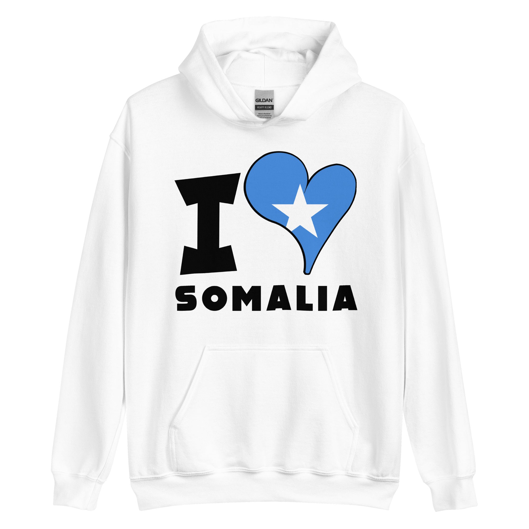 Unisex Hoodie - I Love Somalia Flag