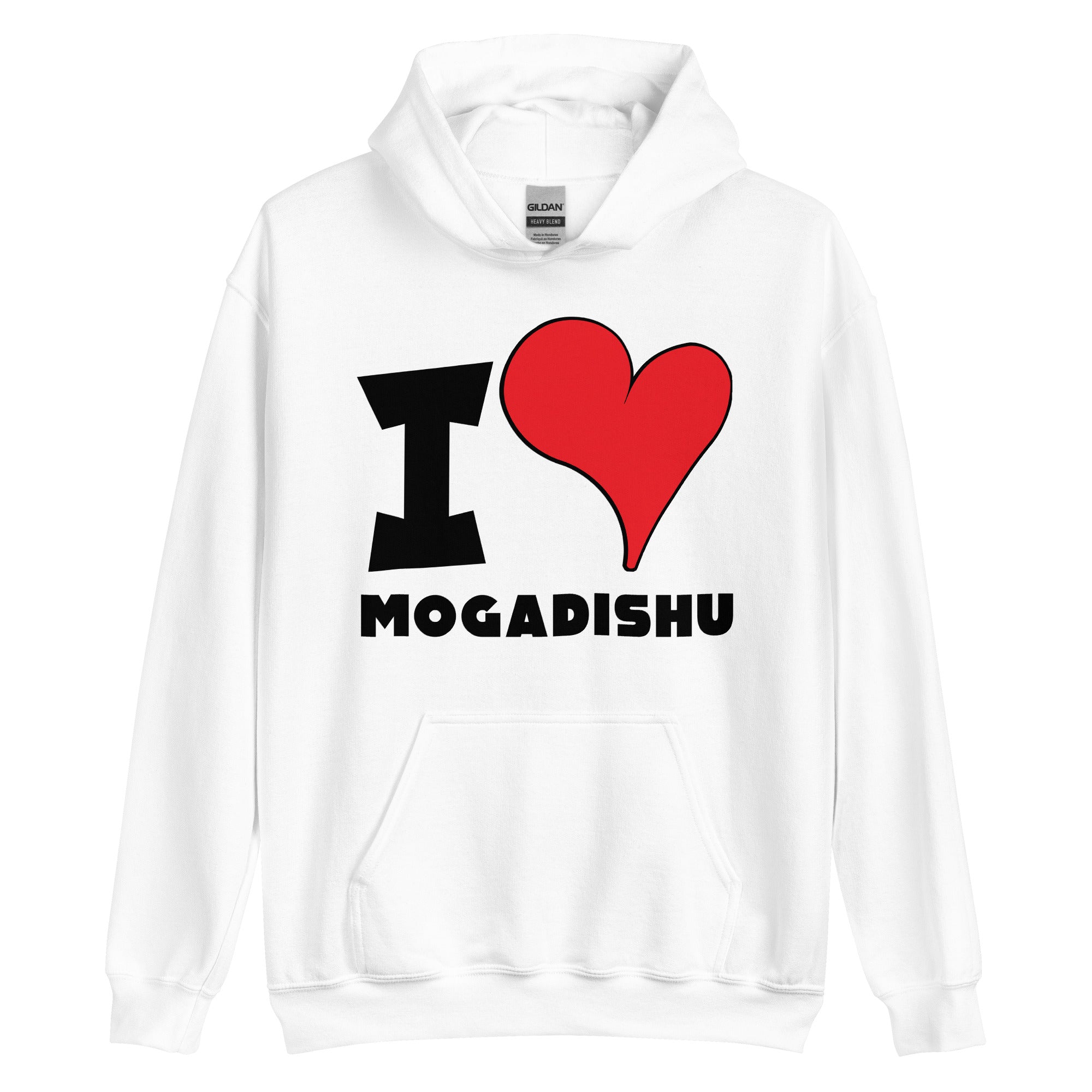 Unisex Hoodie - I Love Mogadishu Red