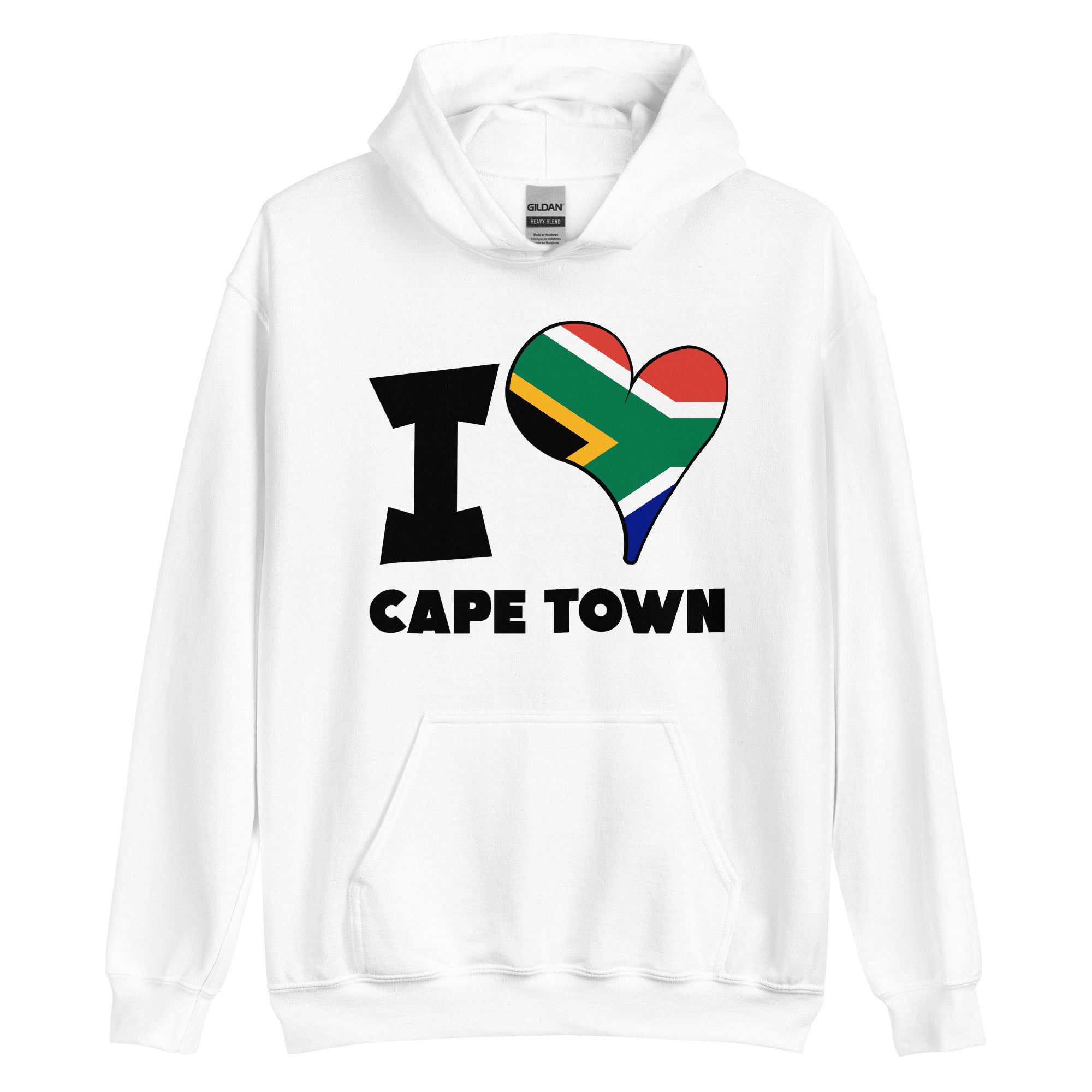 Unisex Hoodie - I Love Cape Town Flag