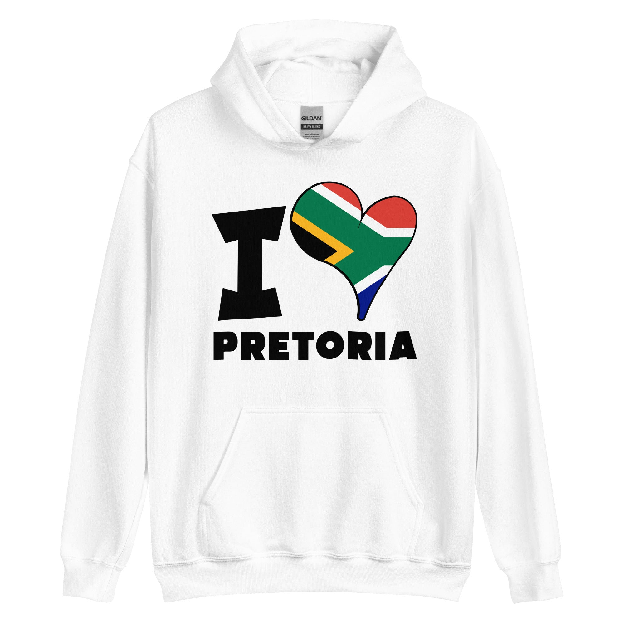 Unisex Hoodie - I Love Pretoria Flag