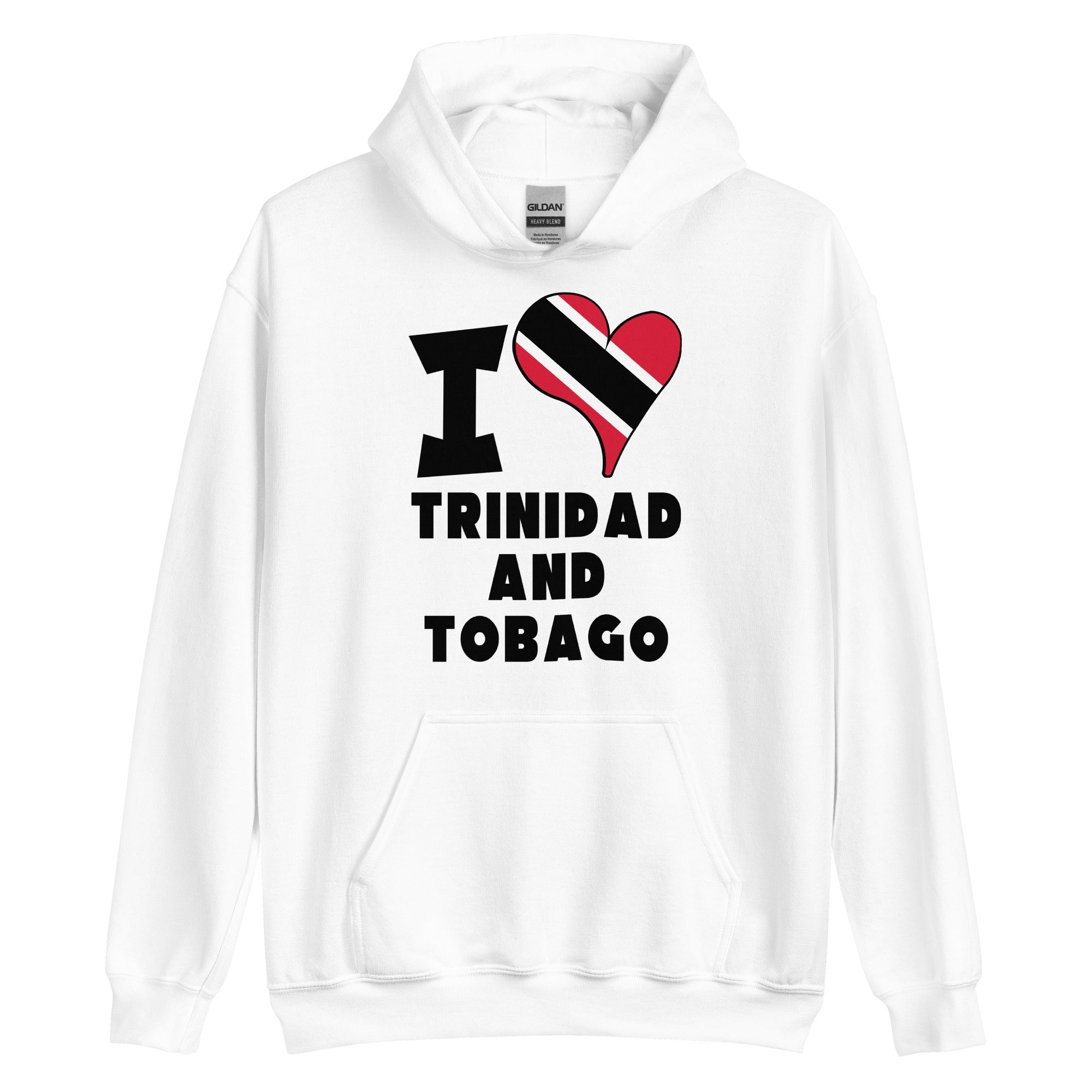 Unisex Hoodie - I Love Trinidad and Tobago Flag