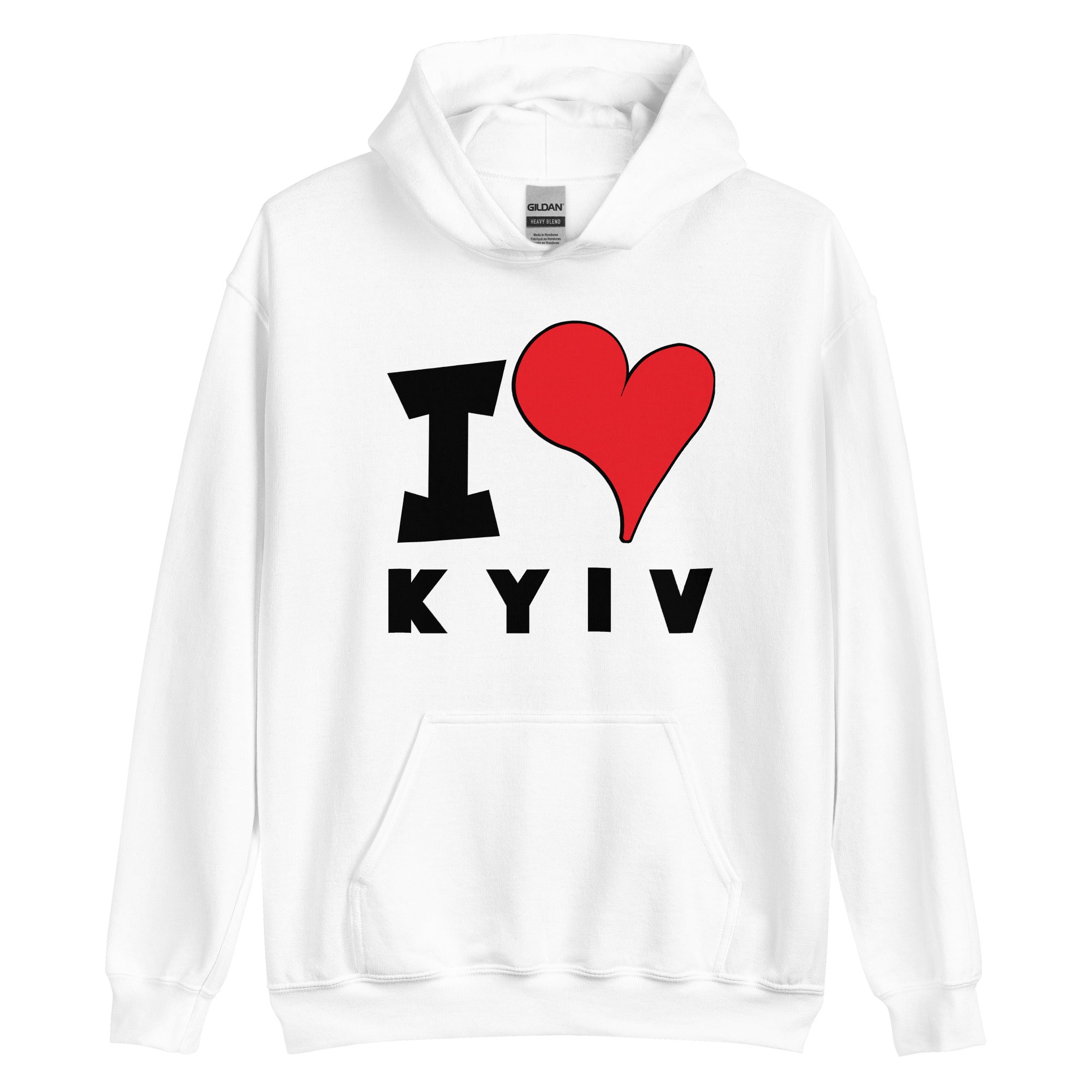 Unisex Hoodie - I Love kyiv Red