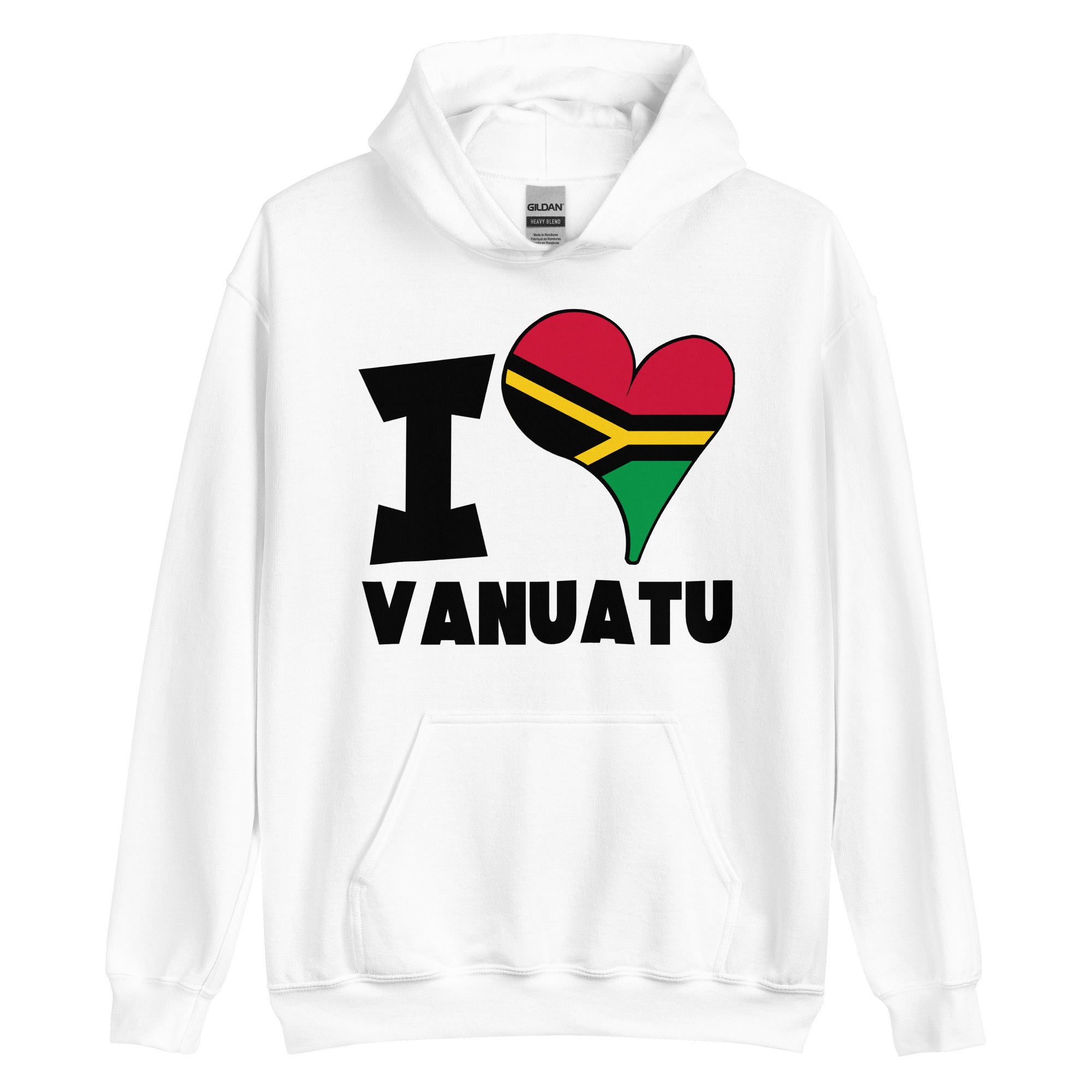 Unisex Hoodie - I Love Vanuatu Flag