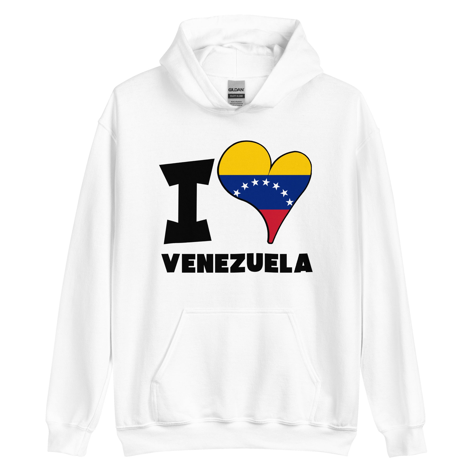 Unisex Hoodie - I Love Venezuela Flag