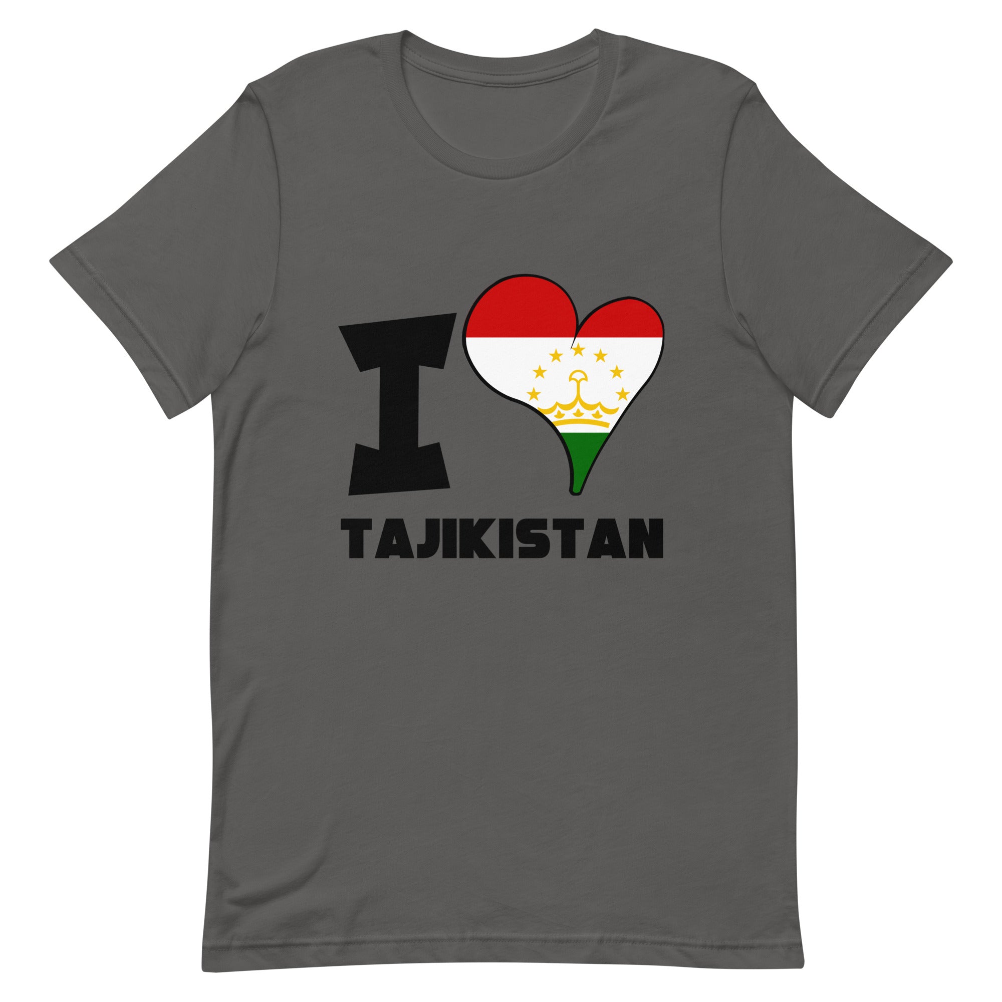 Unisex t-shirt - I Love Tajikistan Flag