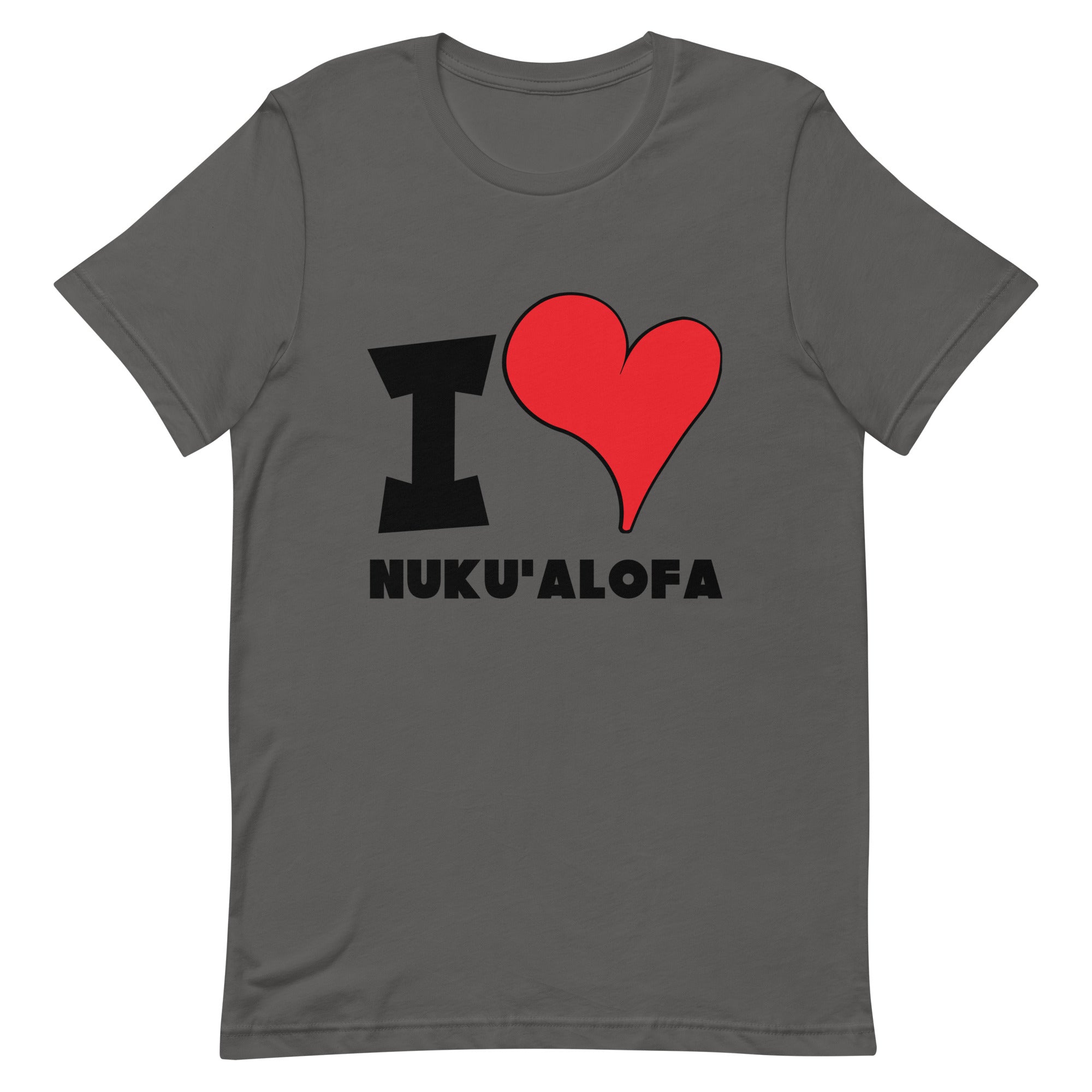 Unisex t-shirt - I Love Nuku'alofa Red