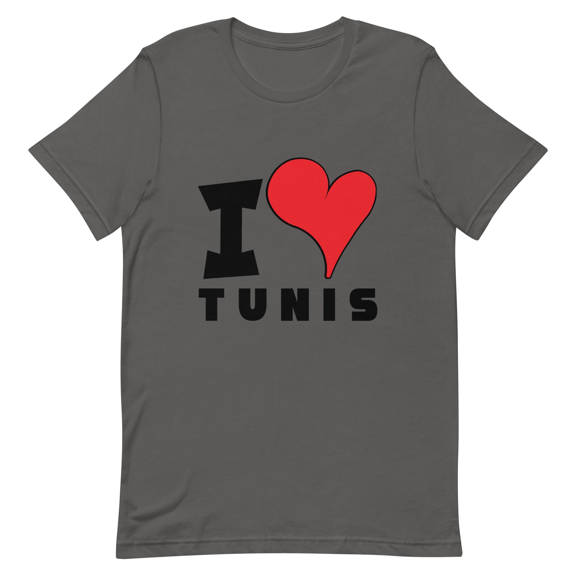 Unisex t-shirt - I Love Tunis Red