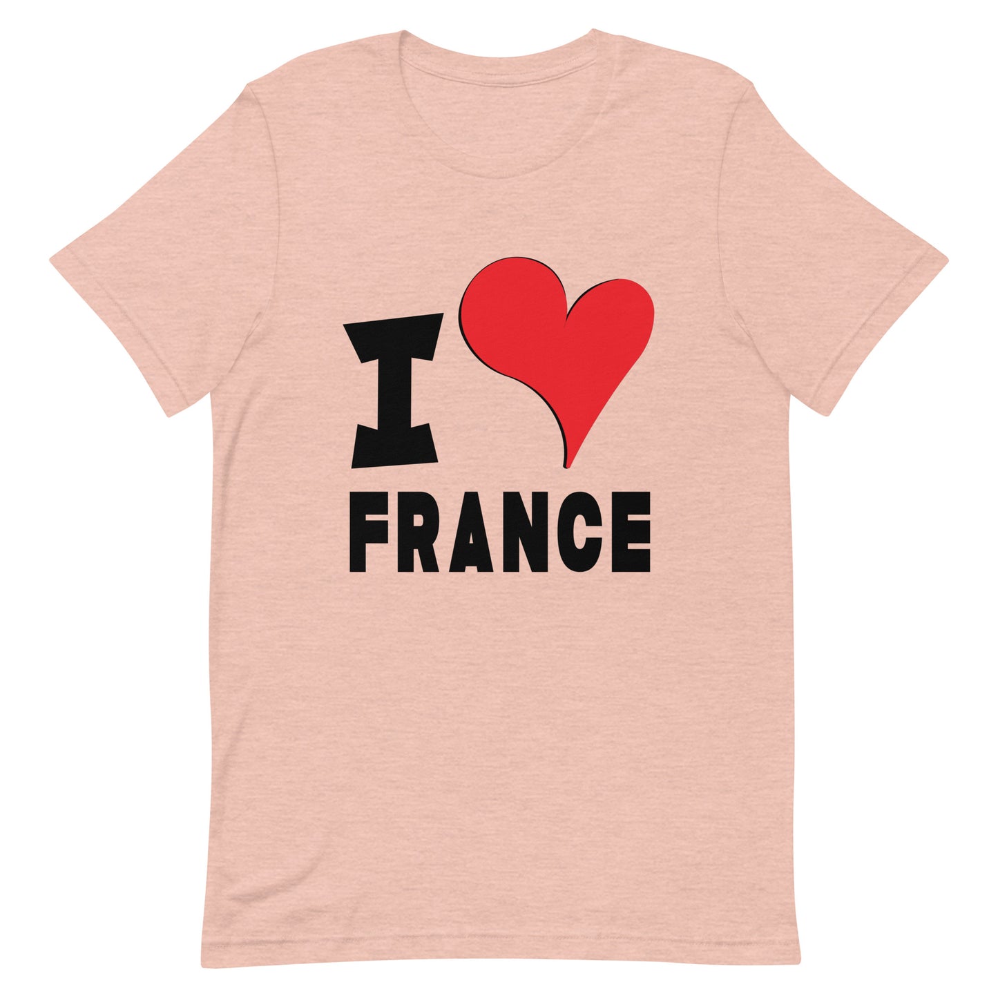 Unisex t-shirt - I Love France Red
