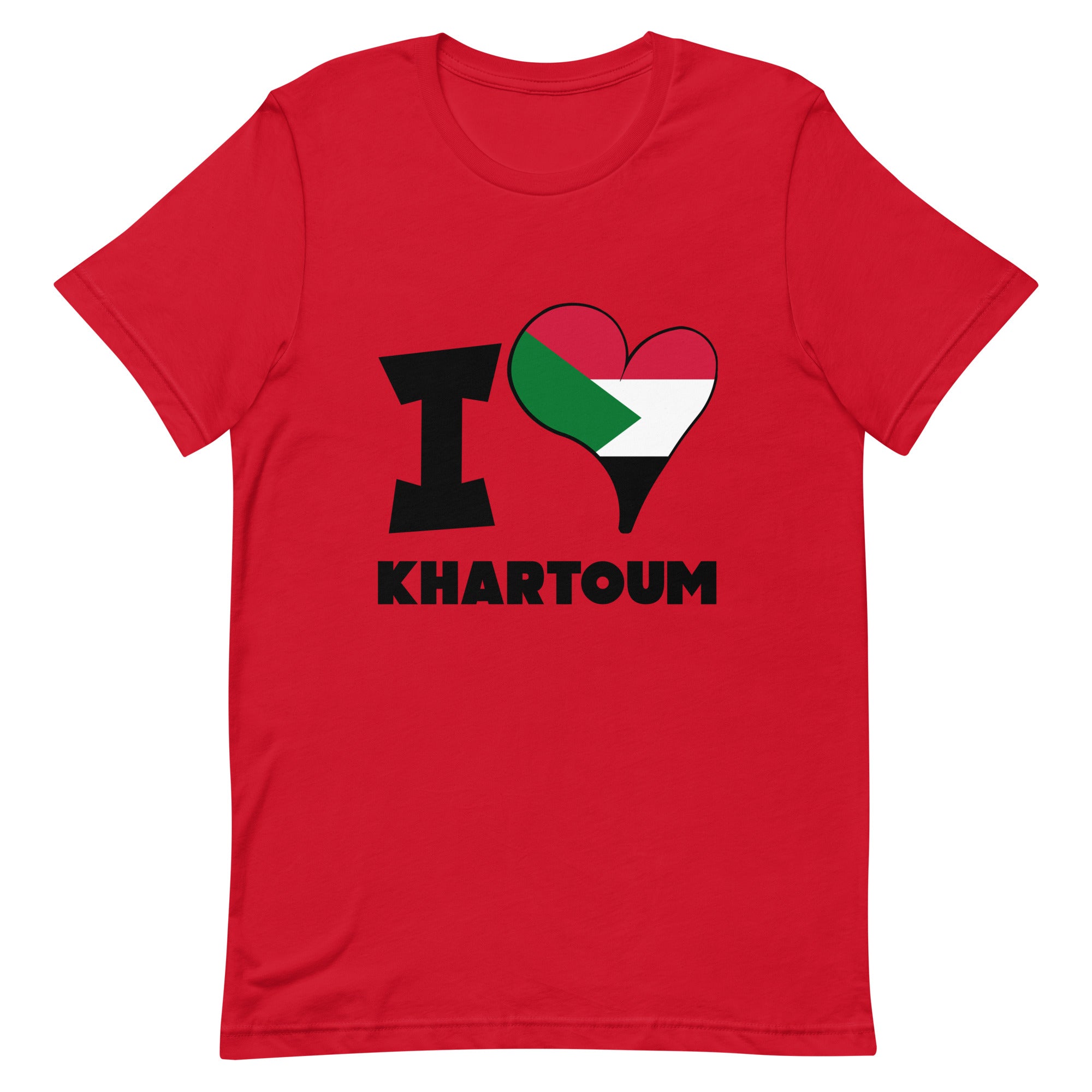 Unisex t-shirt - I Love Khartoum Flag