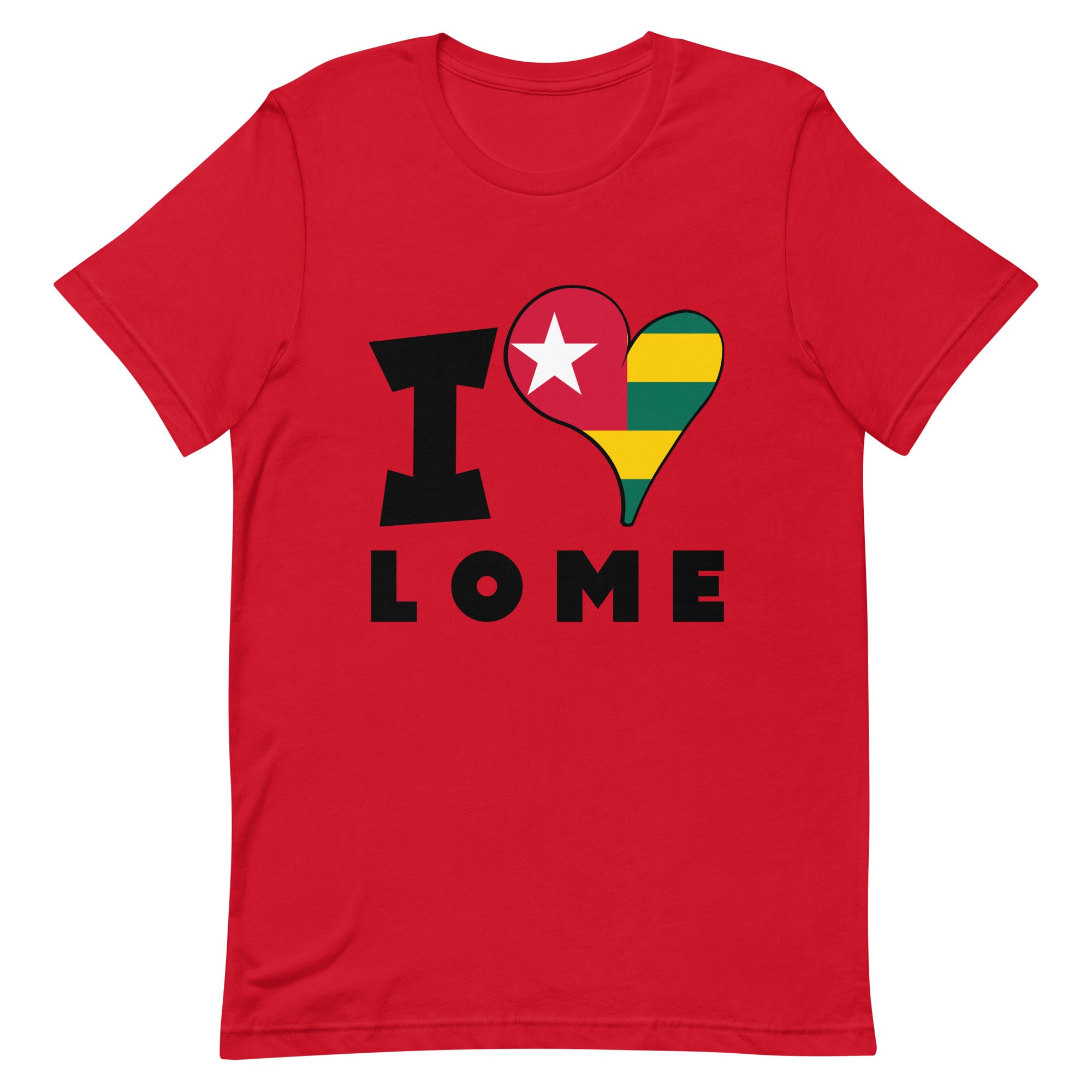 Unisex t-shirt - I Love Lome Flag