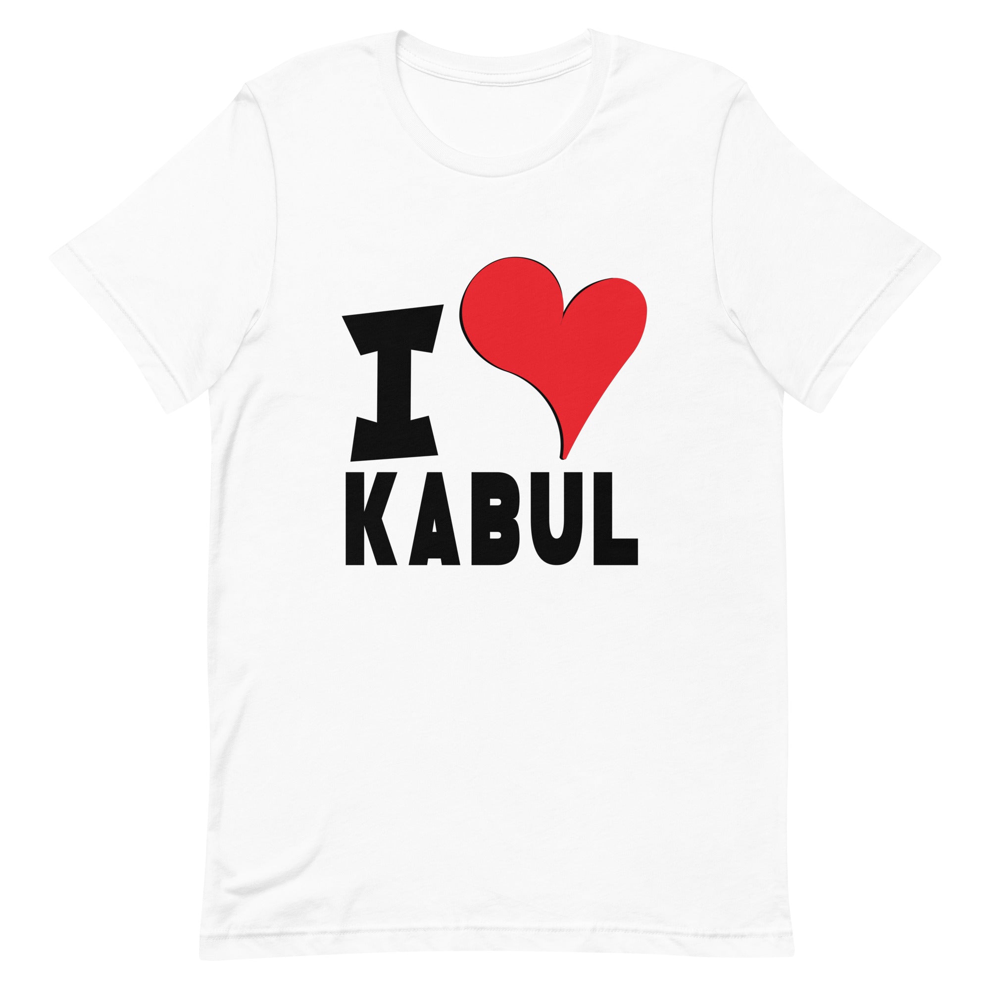 Unisex t-shirt - I Love Kabul Red