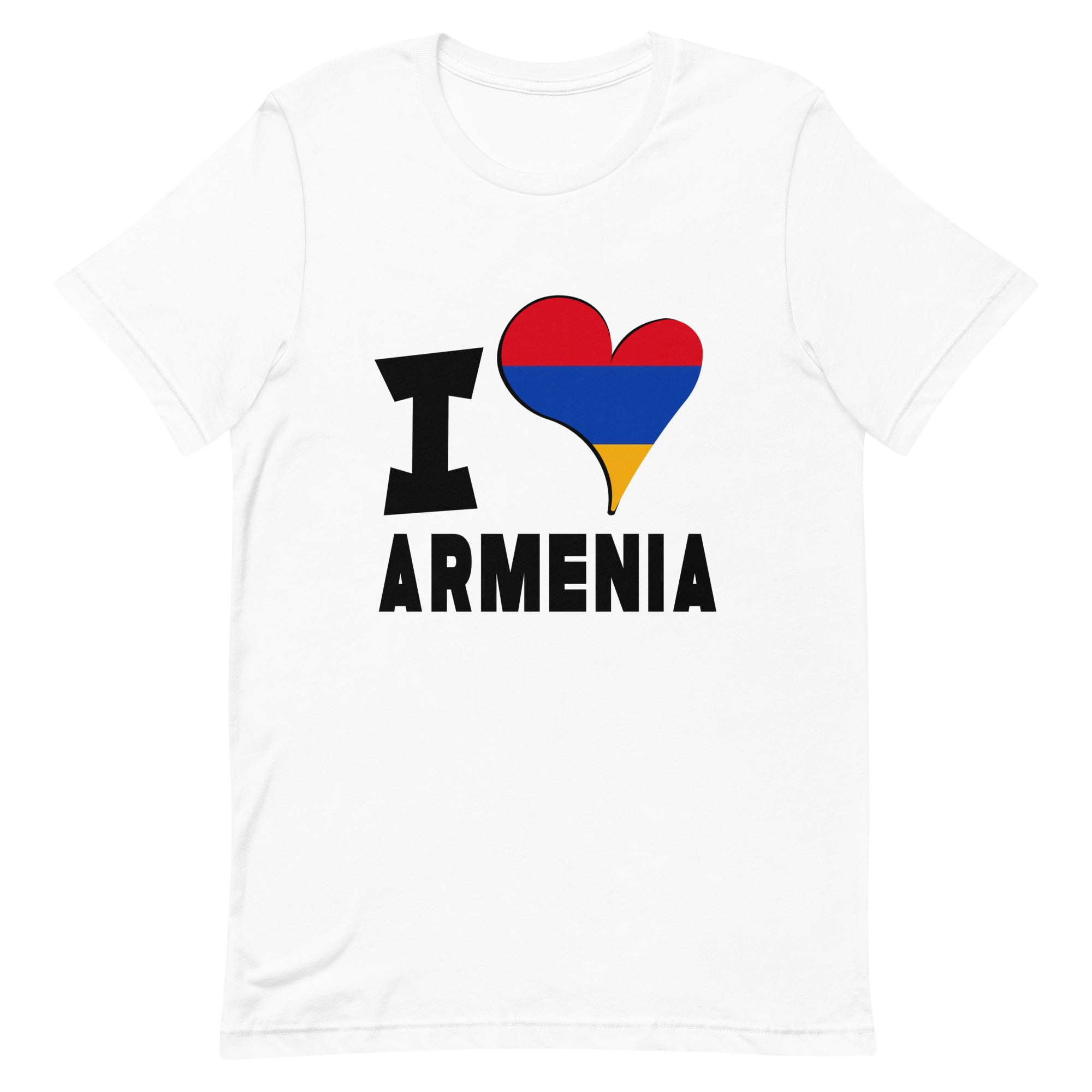 Unisex t-shirt - I Love Armenia Flag