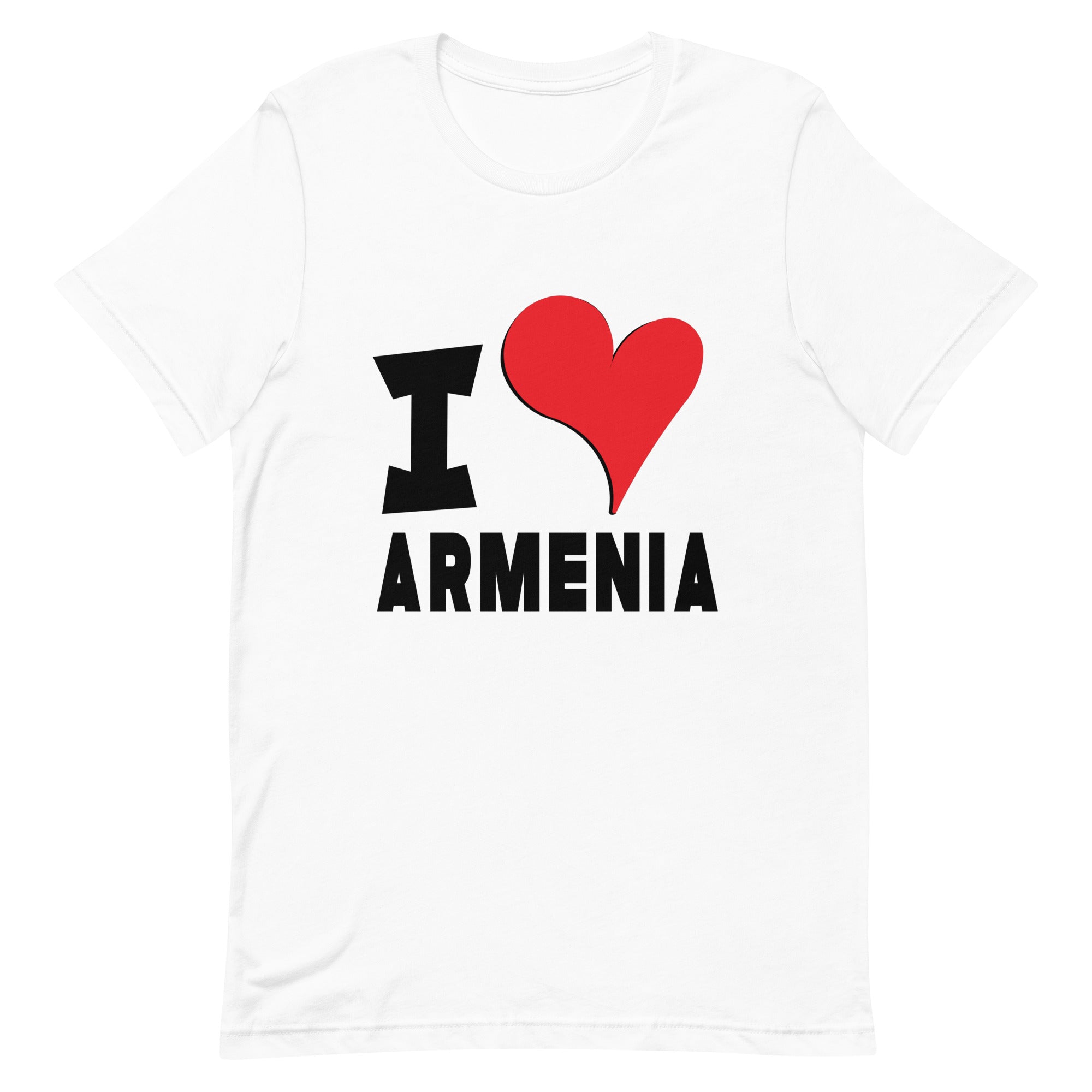 Unisex t-shirt - I Love Armenia Red