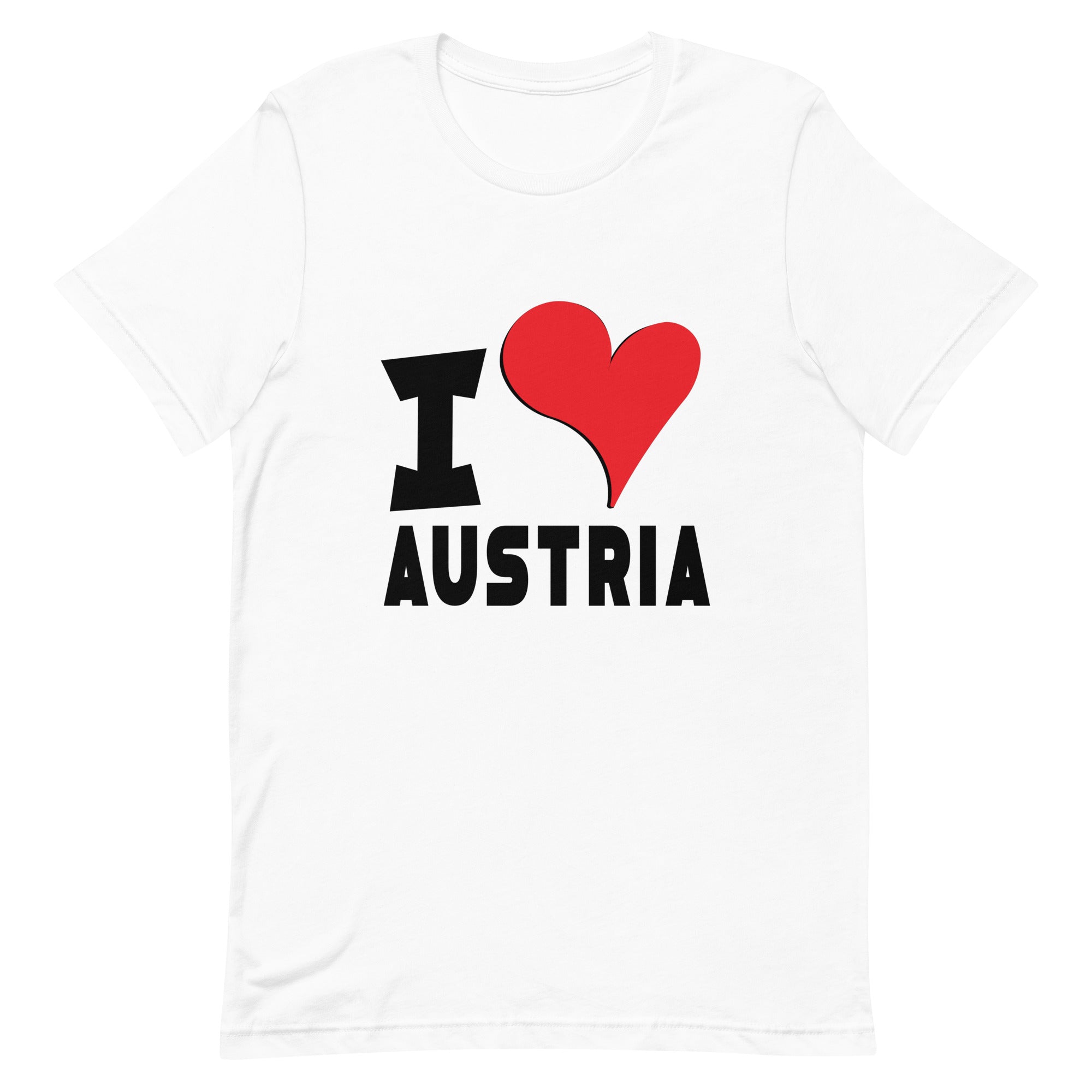 Unisex t-shirt - I Love Austria Red