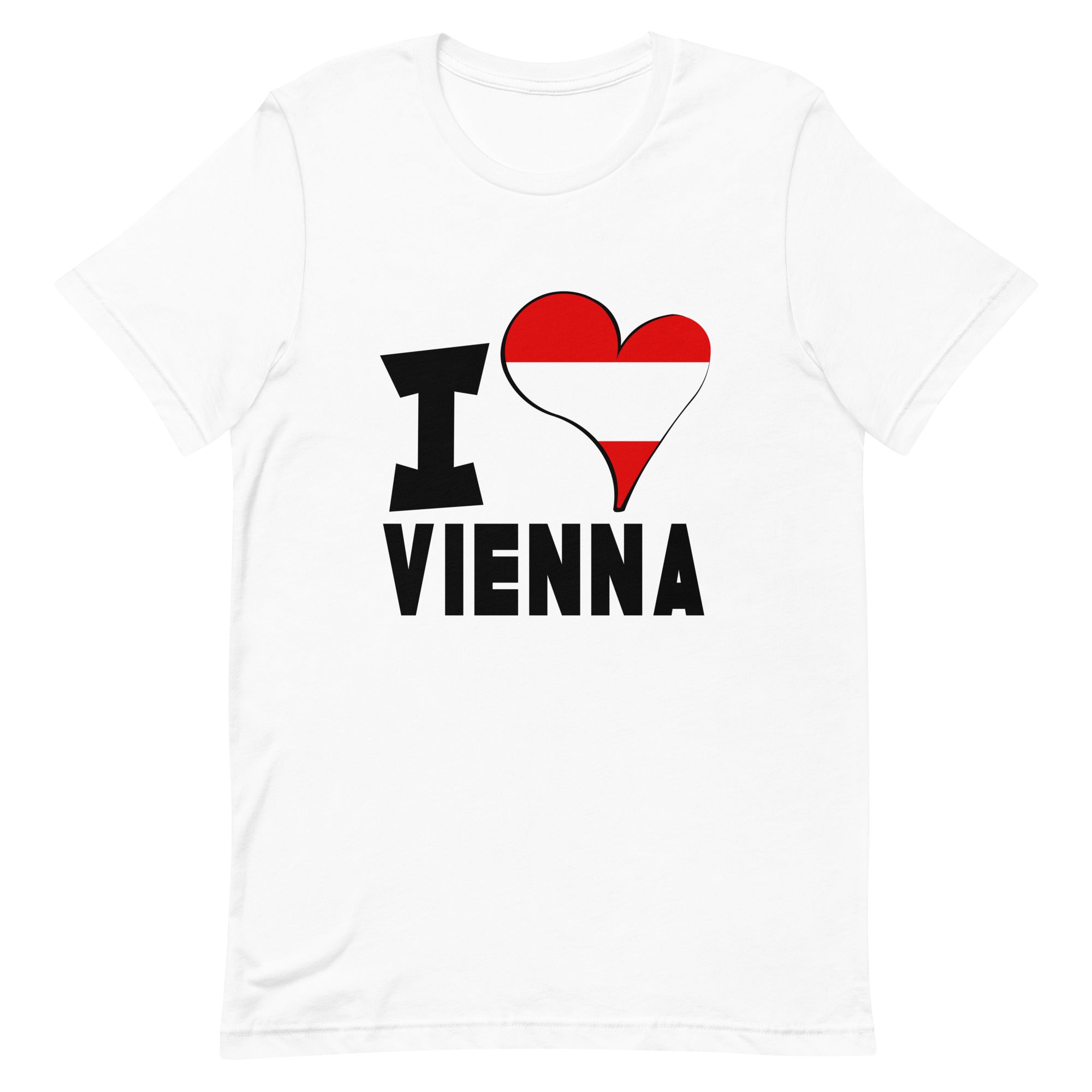 Unisex t-shirt - I Love Vienna Flag