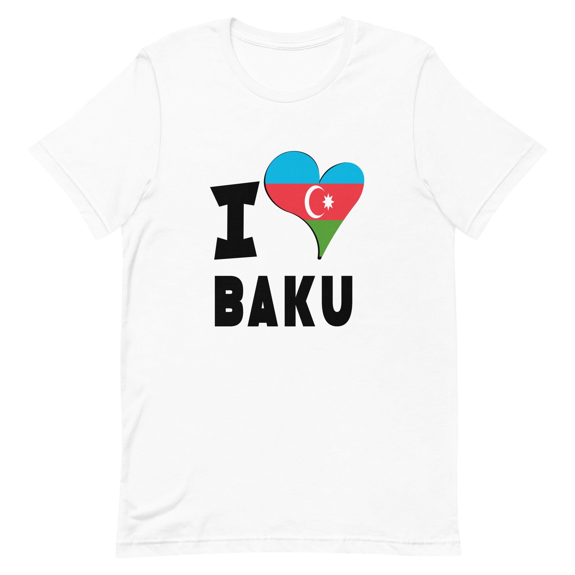 Unisex t-shirt - I Love Baku Flag